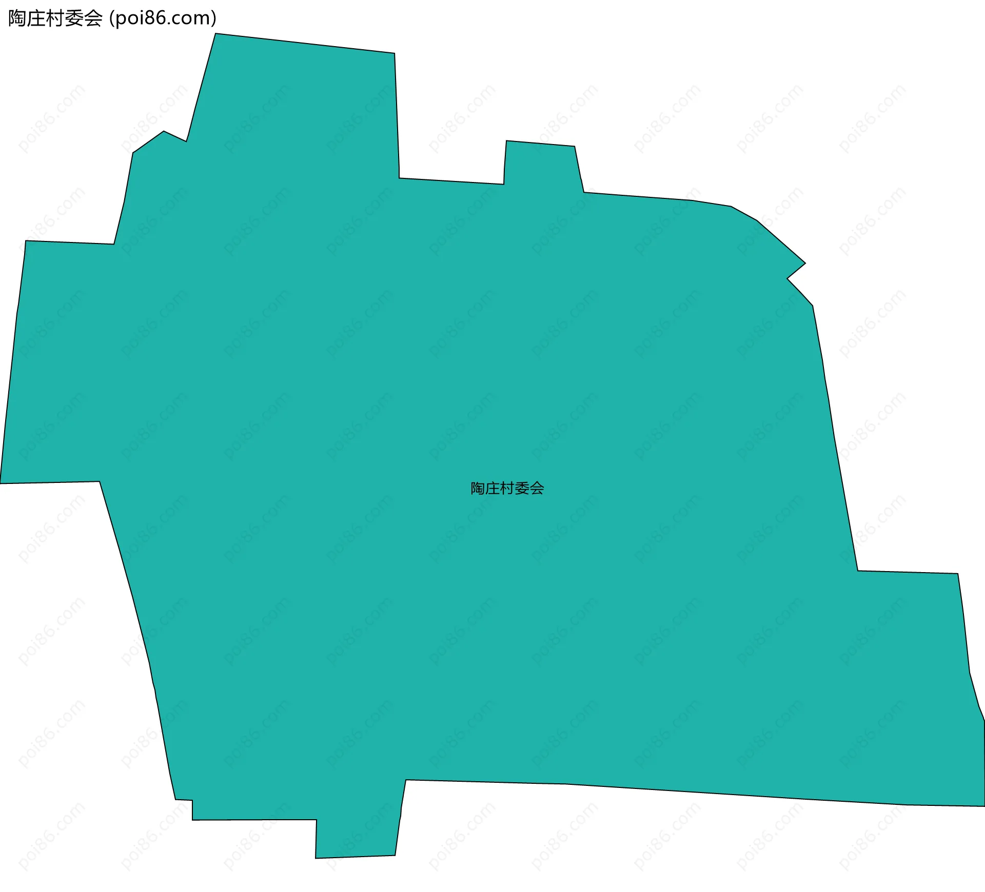 陶庄村委会边界地图