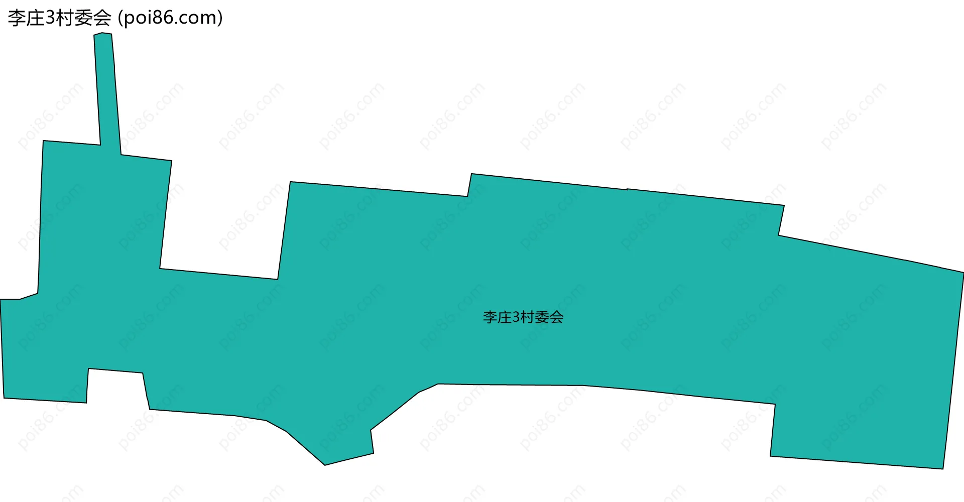 李庄3村委会边界地图