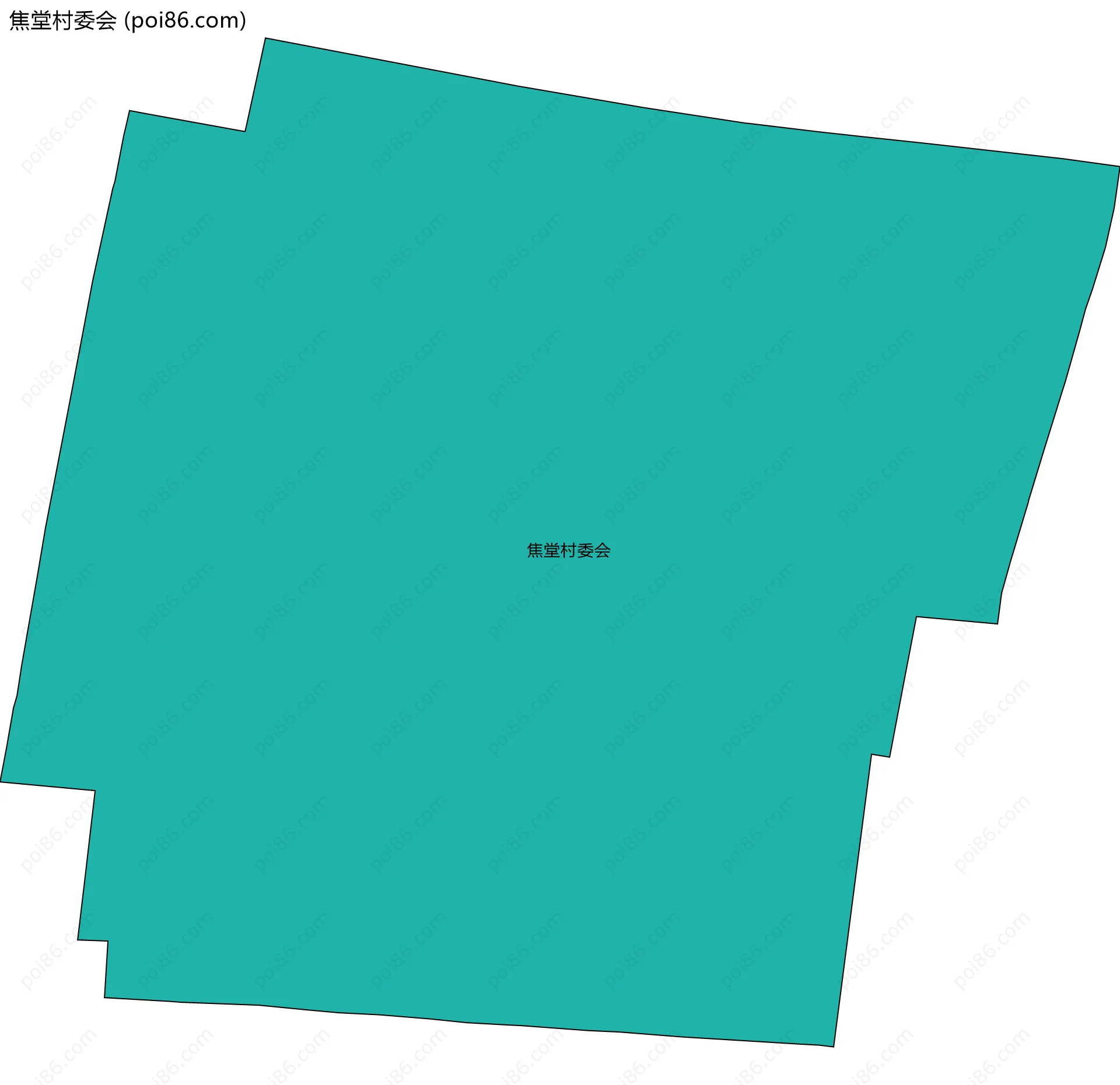 焦堂村委会边界地图