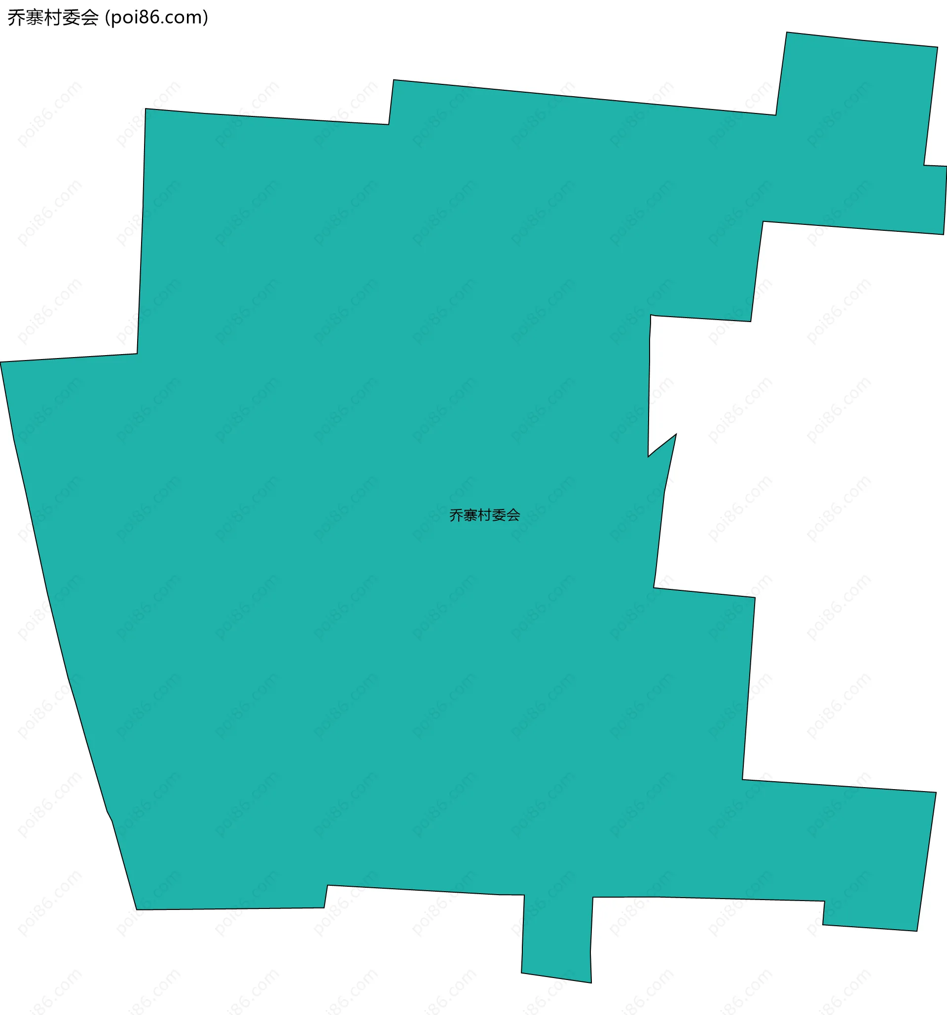 乔寨村委会边界地图