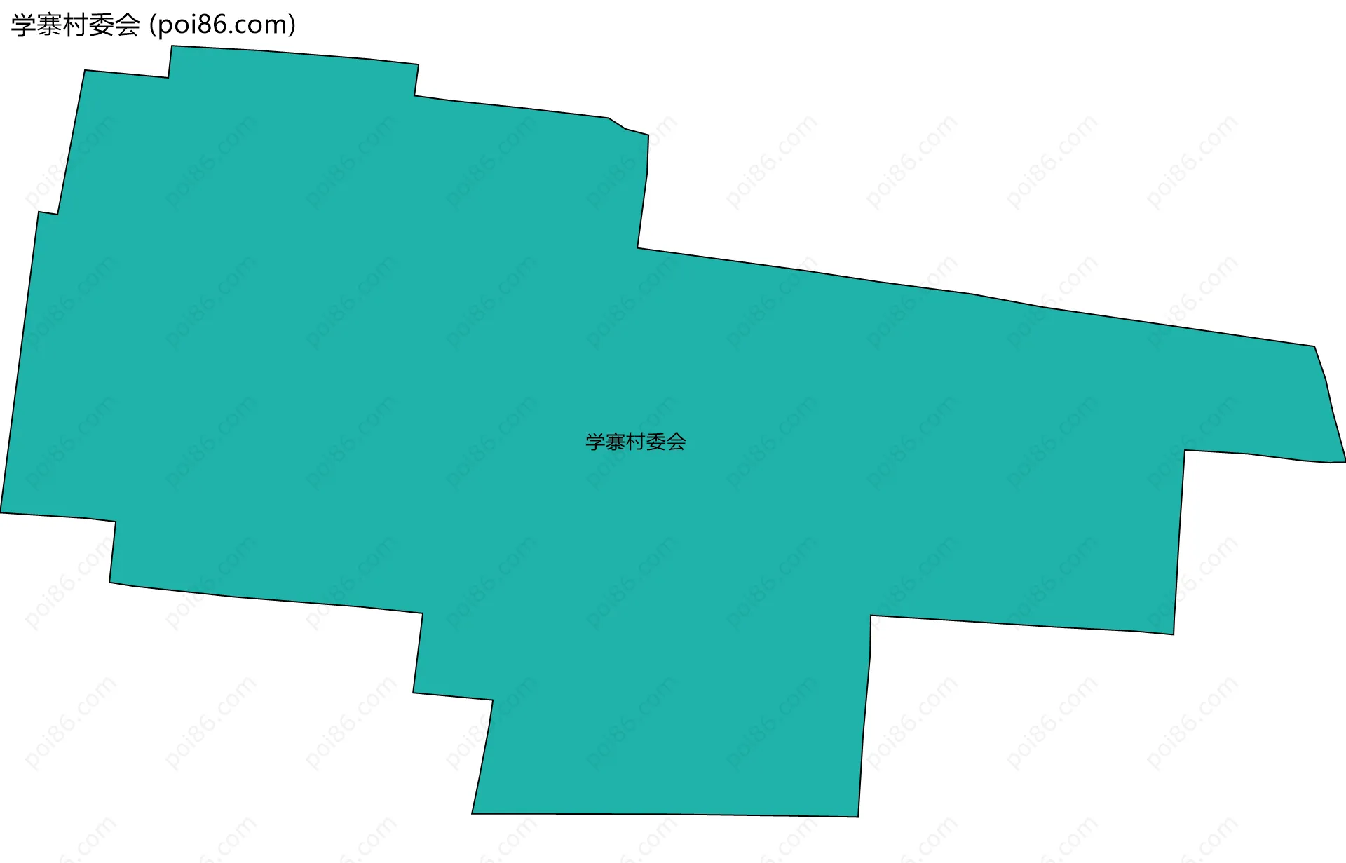 学寨村委会边界地图