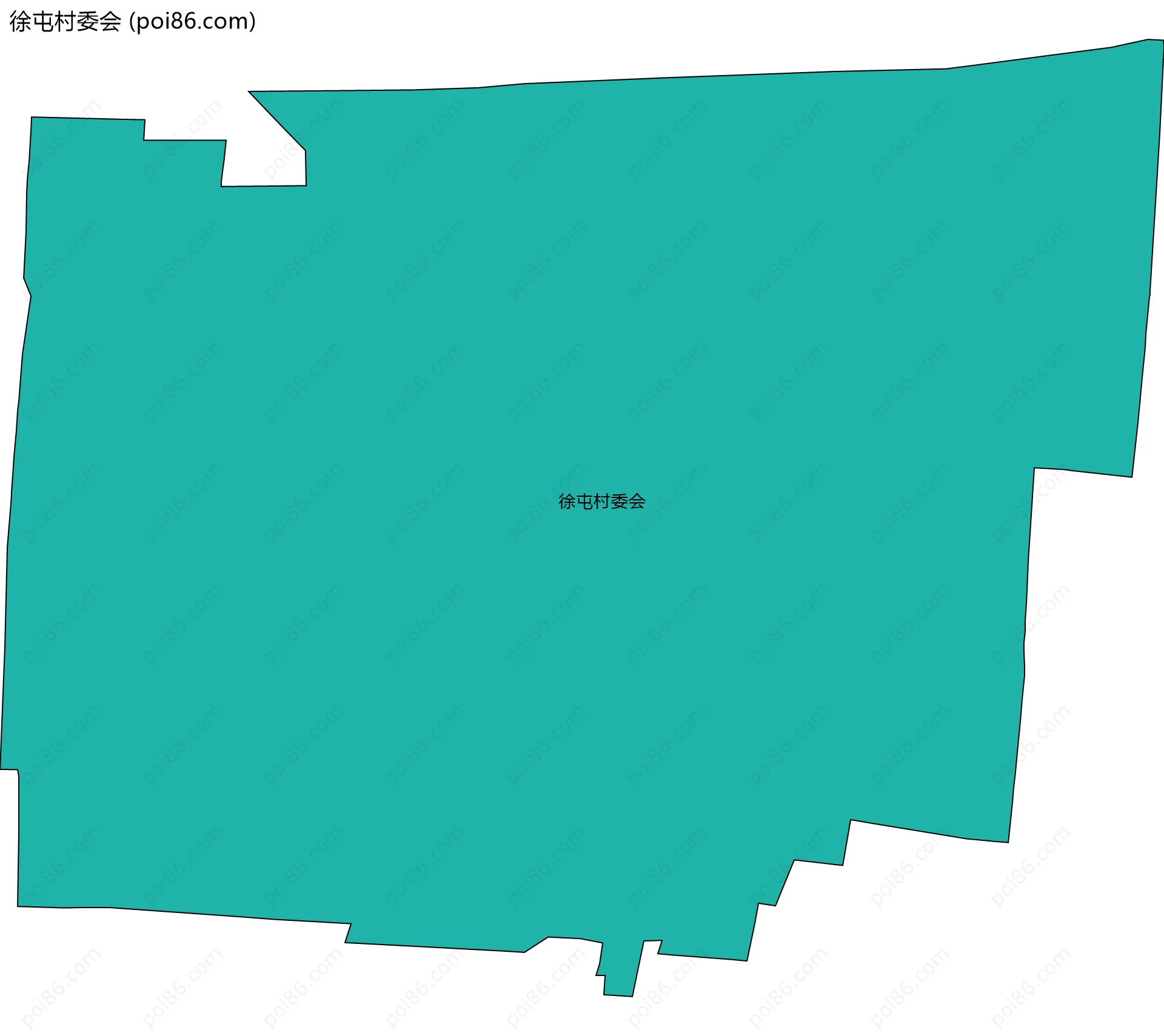 徐屯村委会边界地图