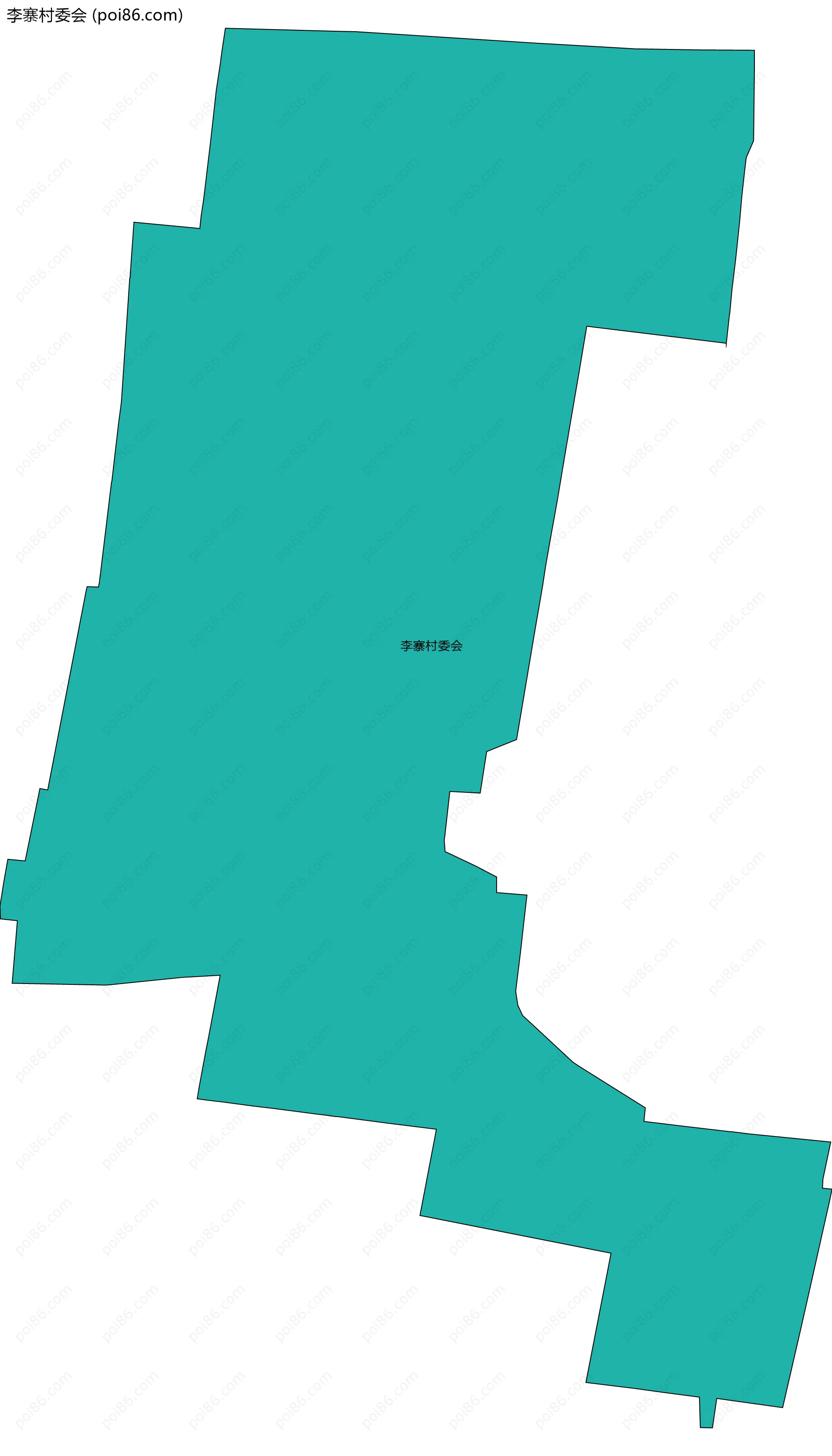 李寨村委会边界地图