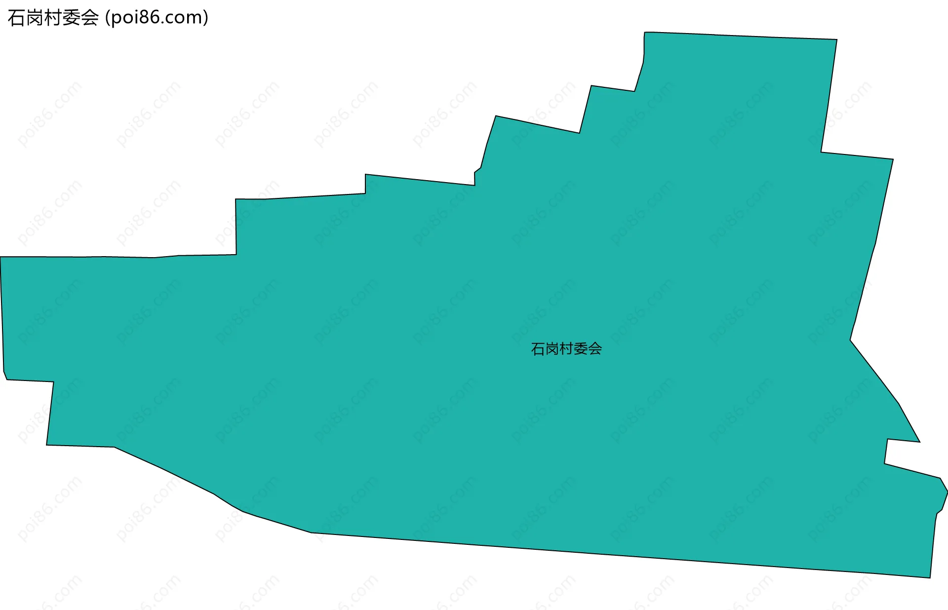 石岗村委会边界地图