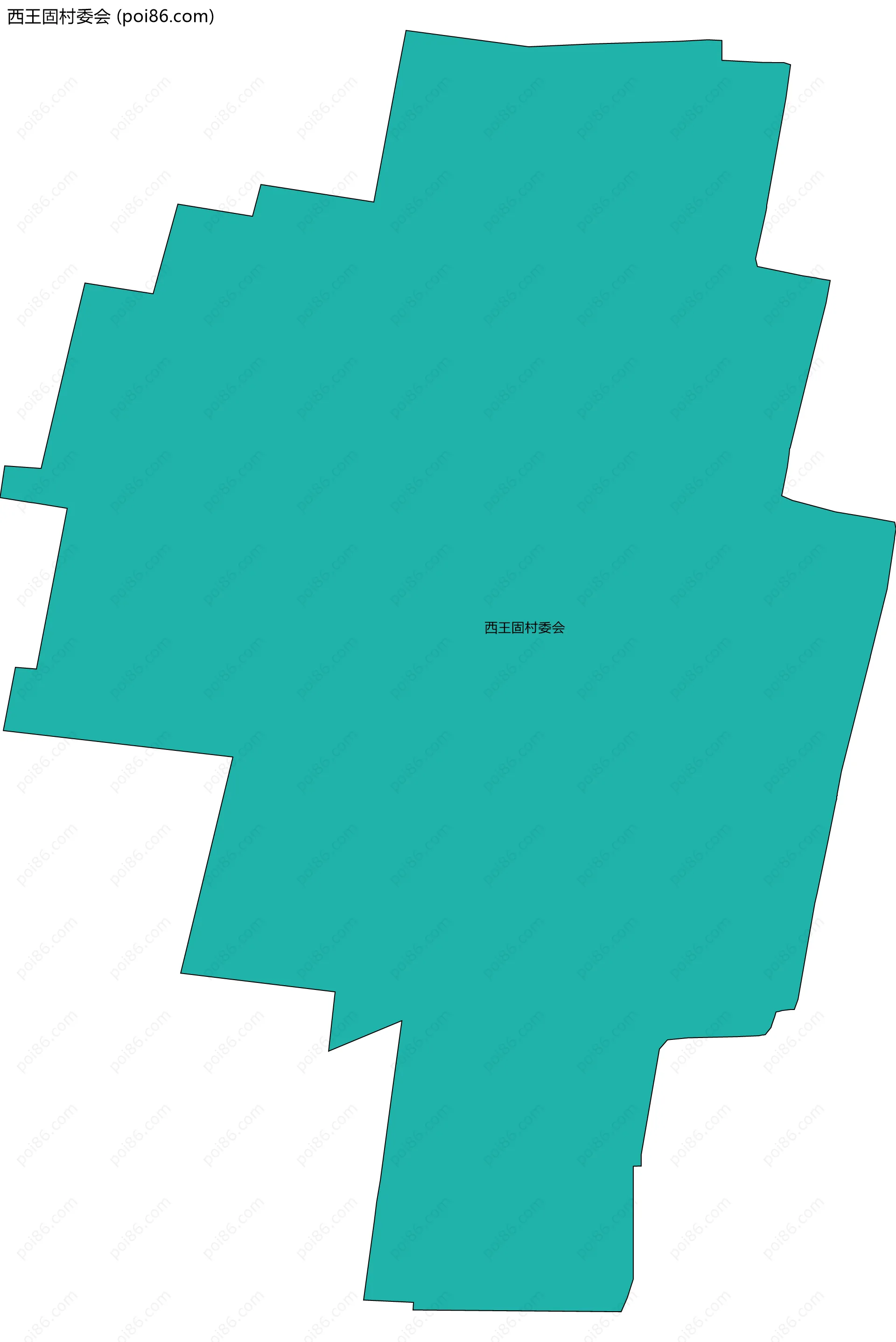西王固村委会边界地图