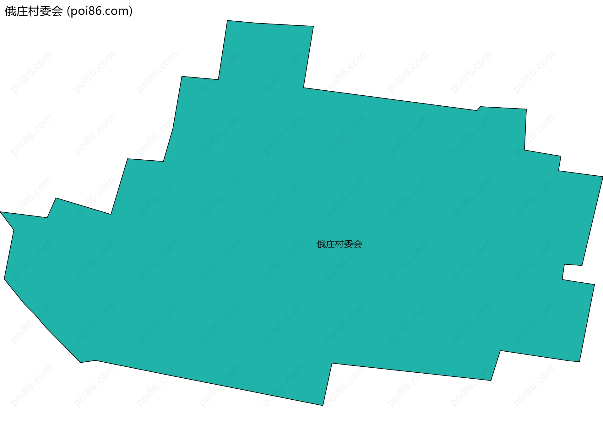 俄庄村委会边界地图