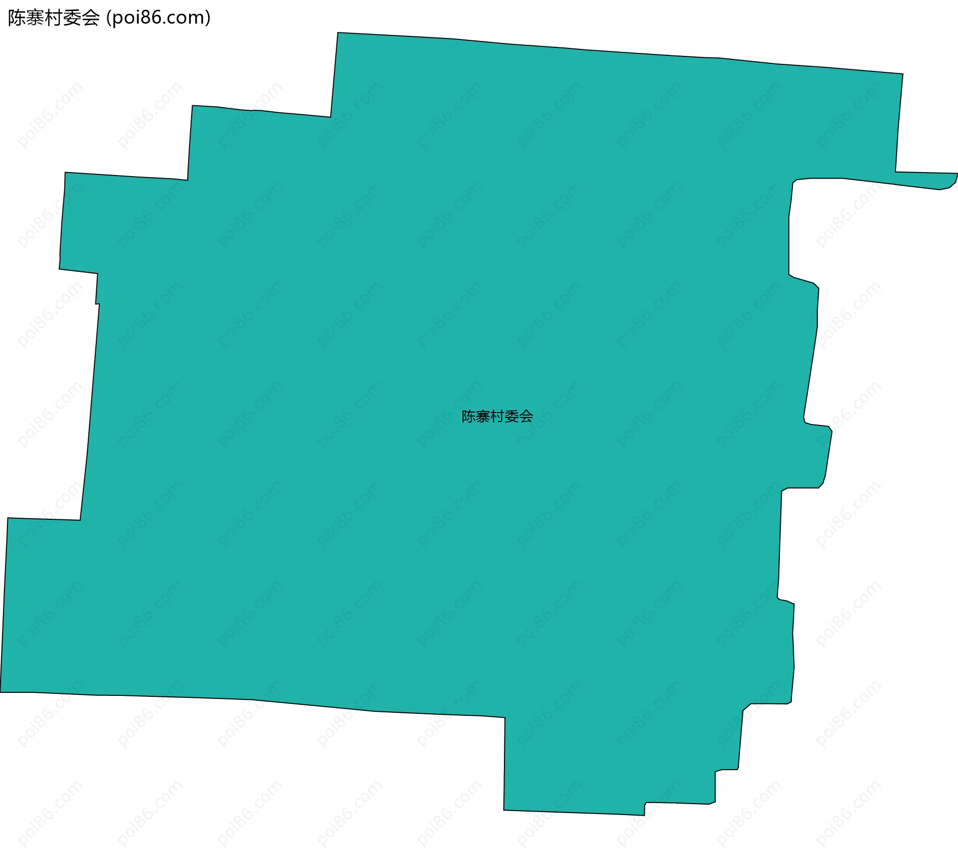 陈寨村委会边界地图