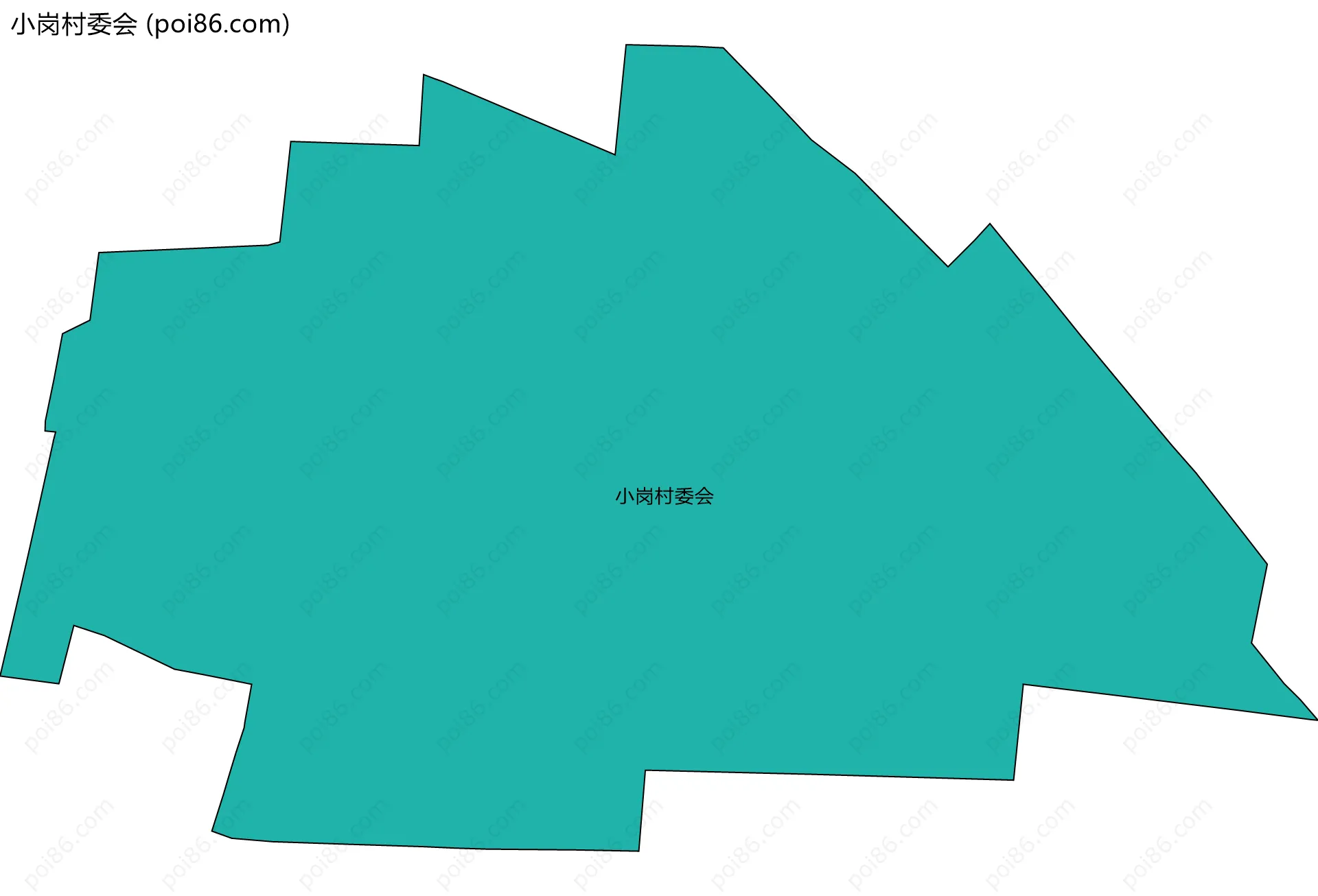 小岗村委会边界地图