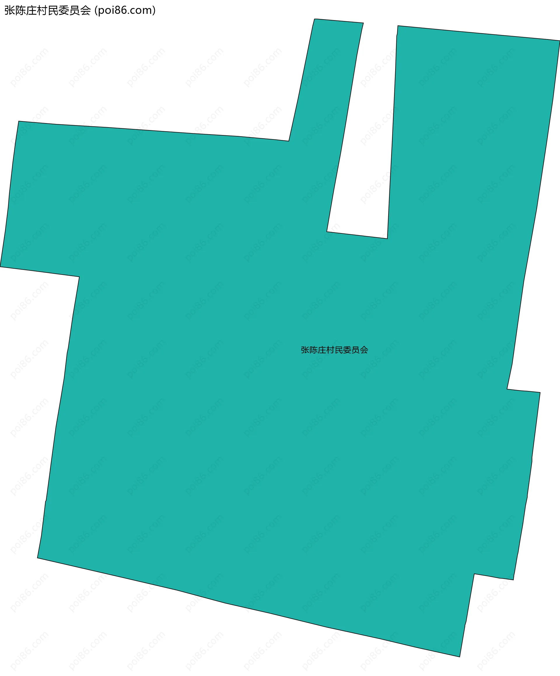 张陈庄村民委员会边界地图