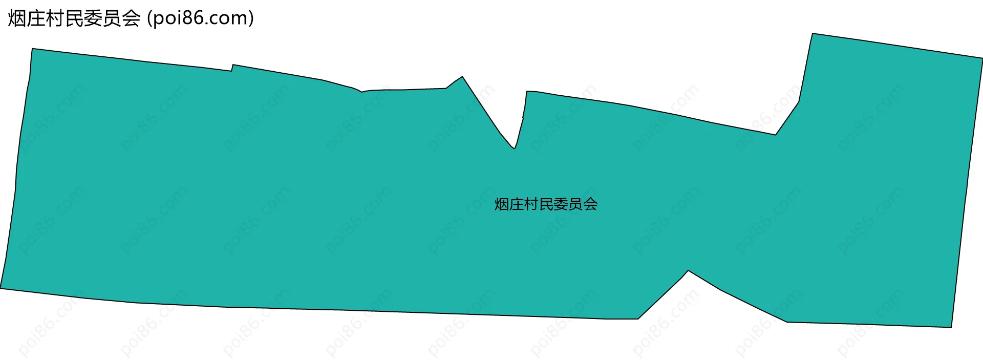 烟庄村民委员会边界地图