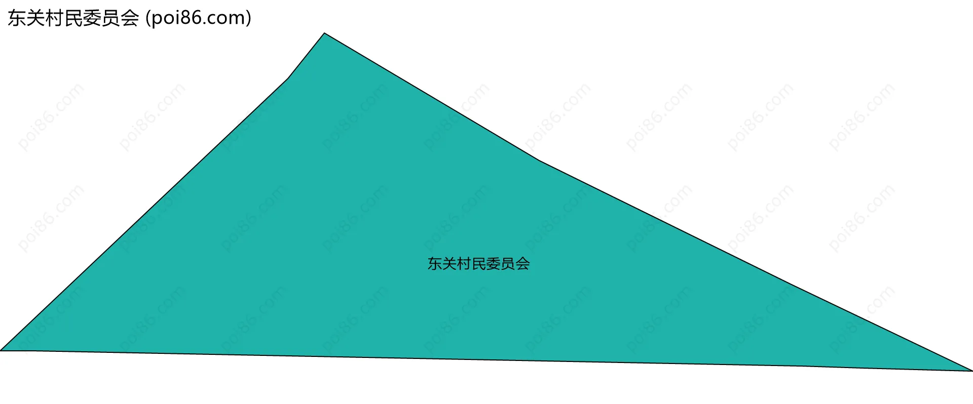 东关村民委员会边界地图