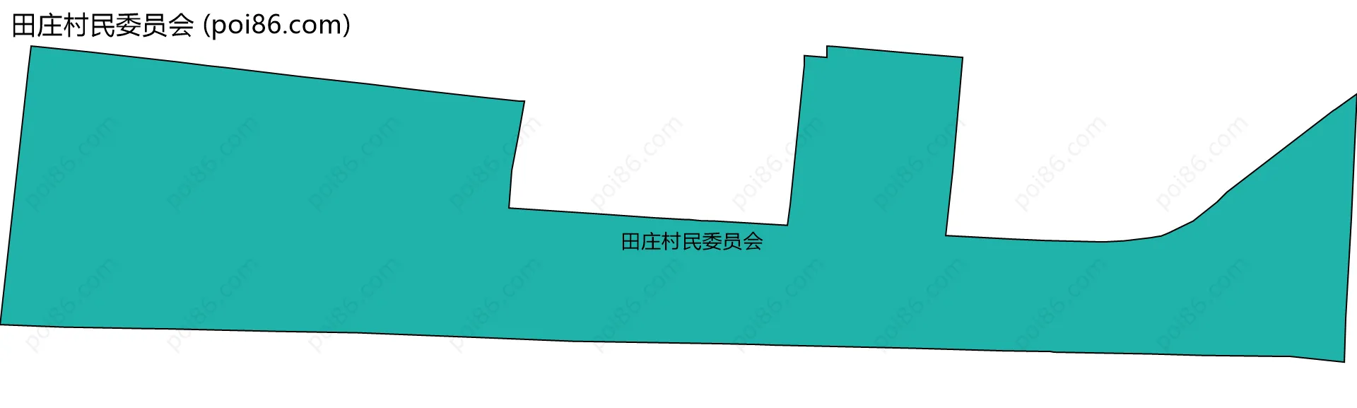 田庄村民委员会边界地图