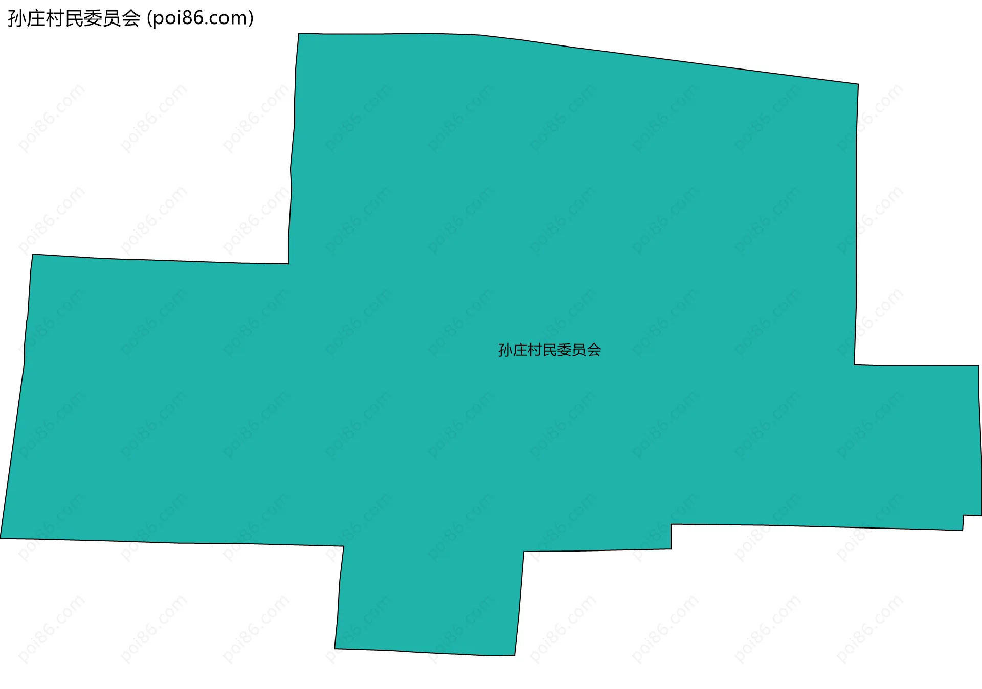 孙庄村民委员会边界地图