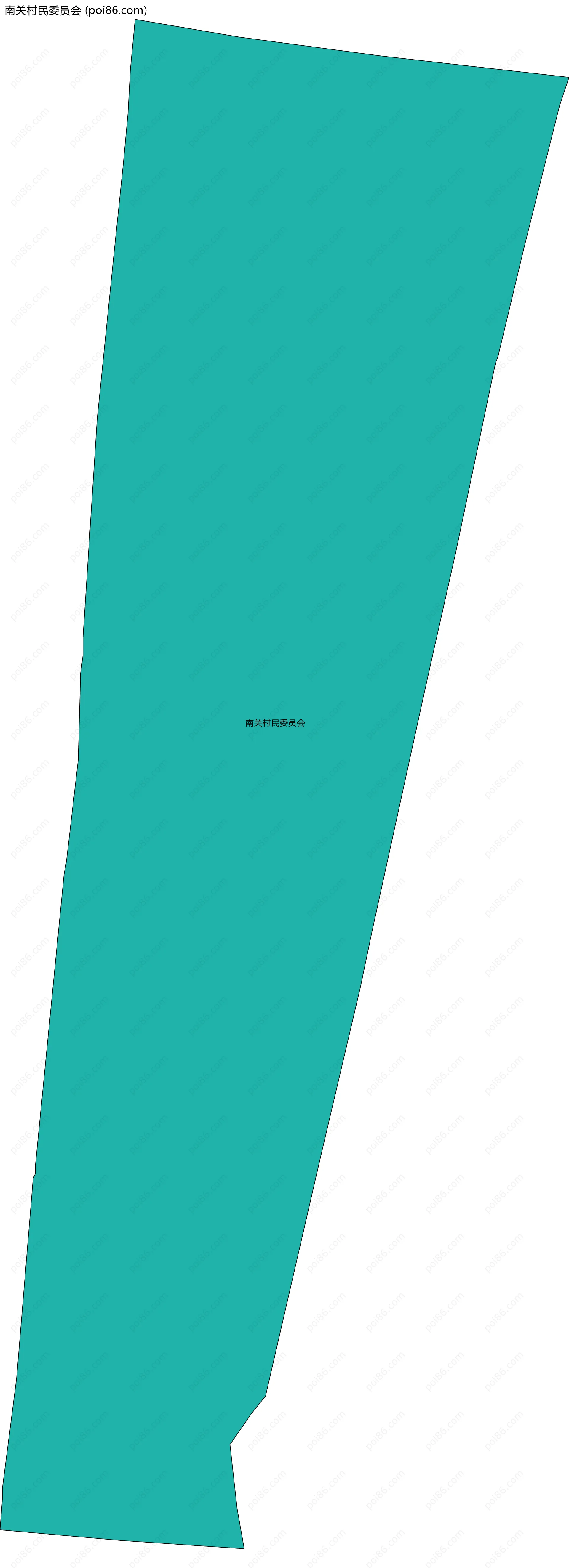 南关村民委员会边界地图