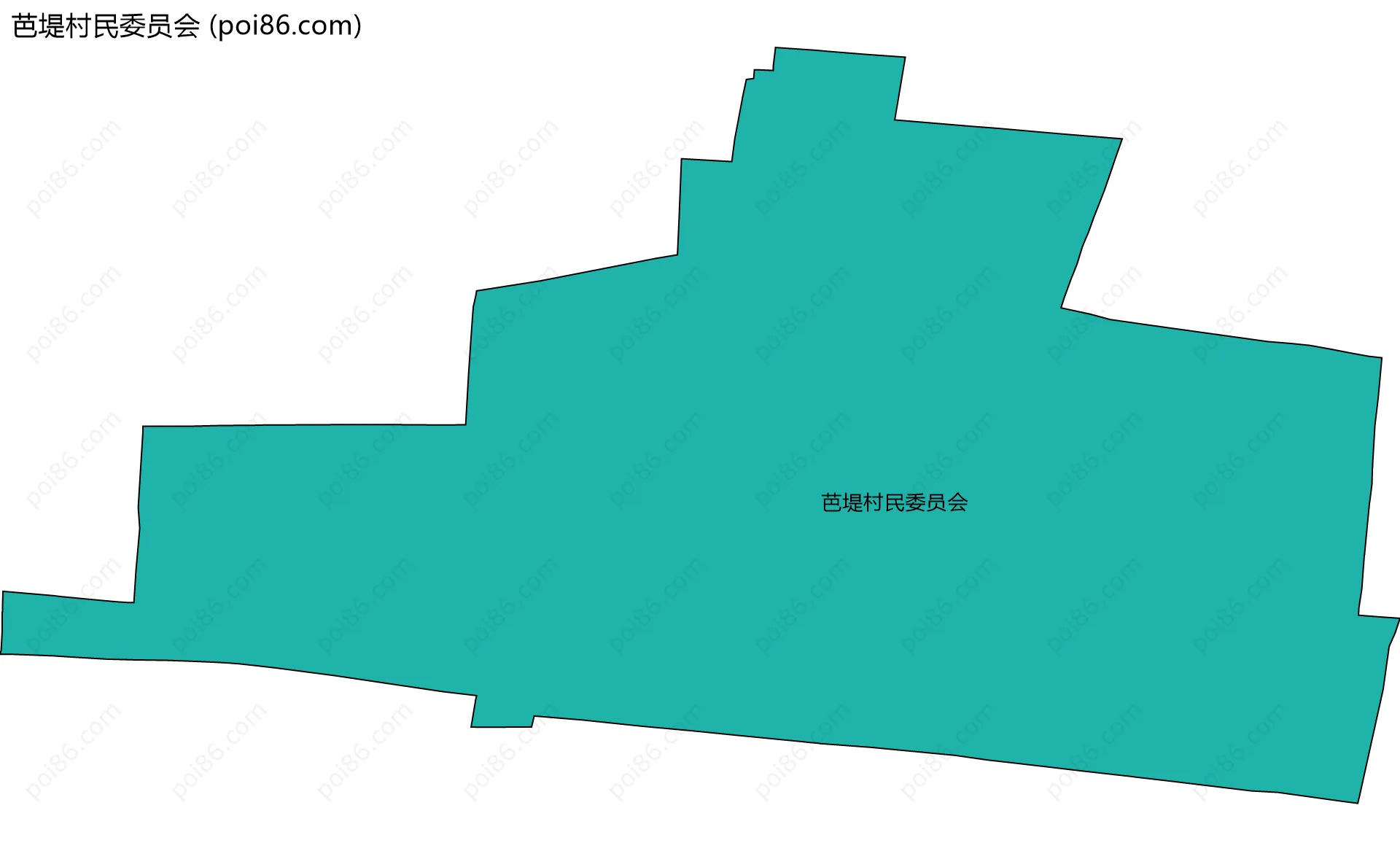 芭堤村民委员会边界地图