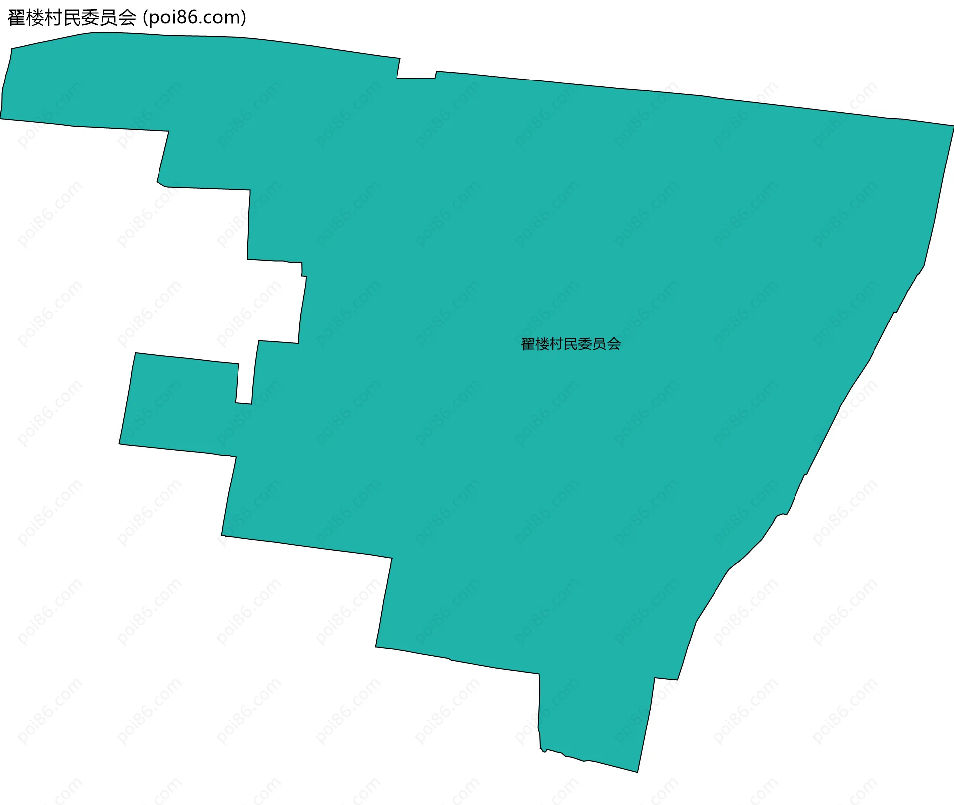 翟楼村民委员会边界地图
