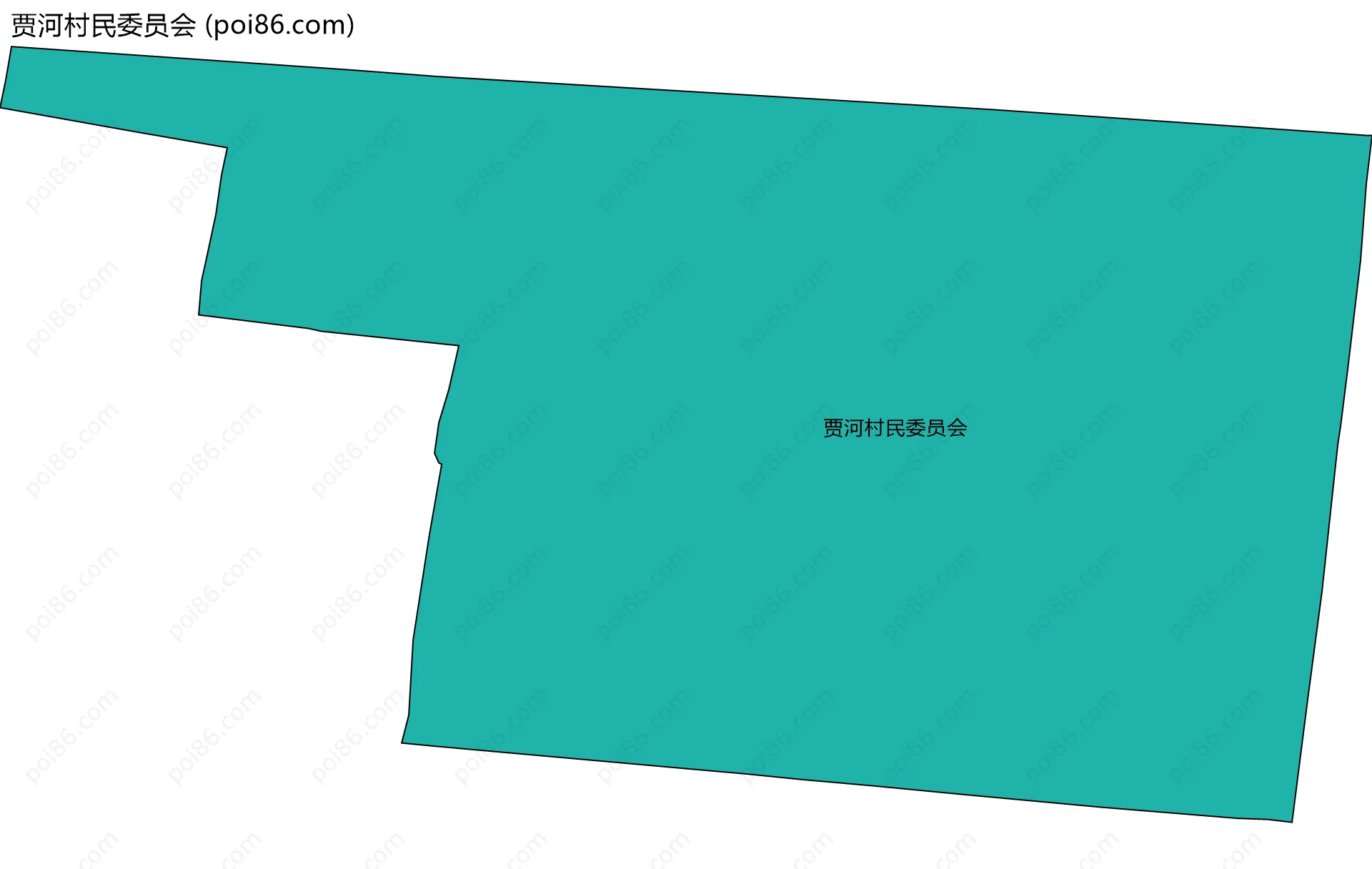 贾河村民委员会边界地图