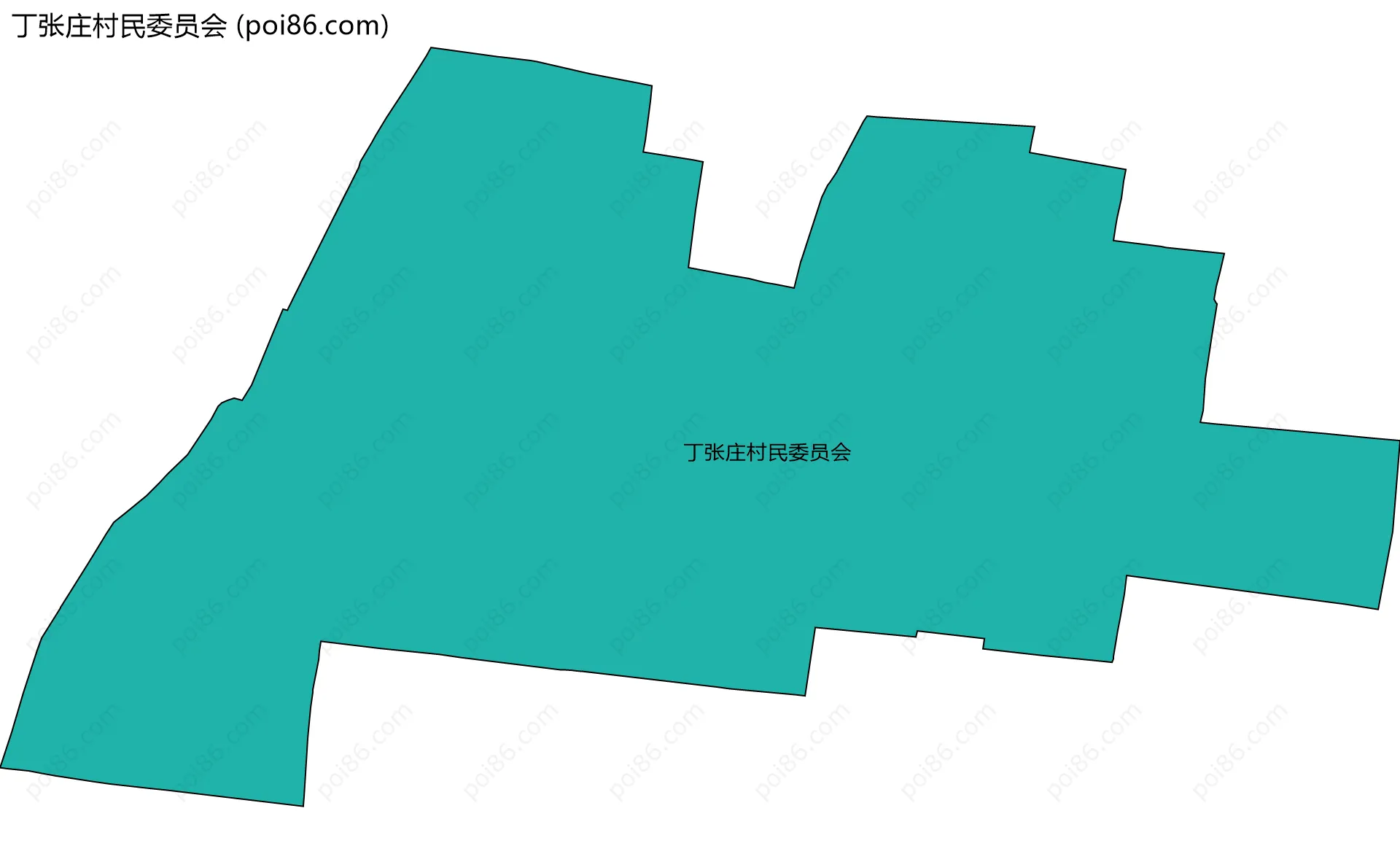 丁张庄村民委员会边界地图