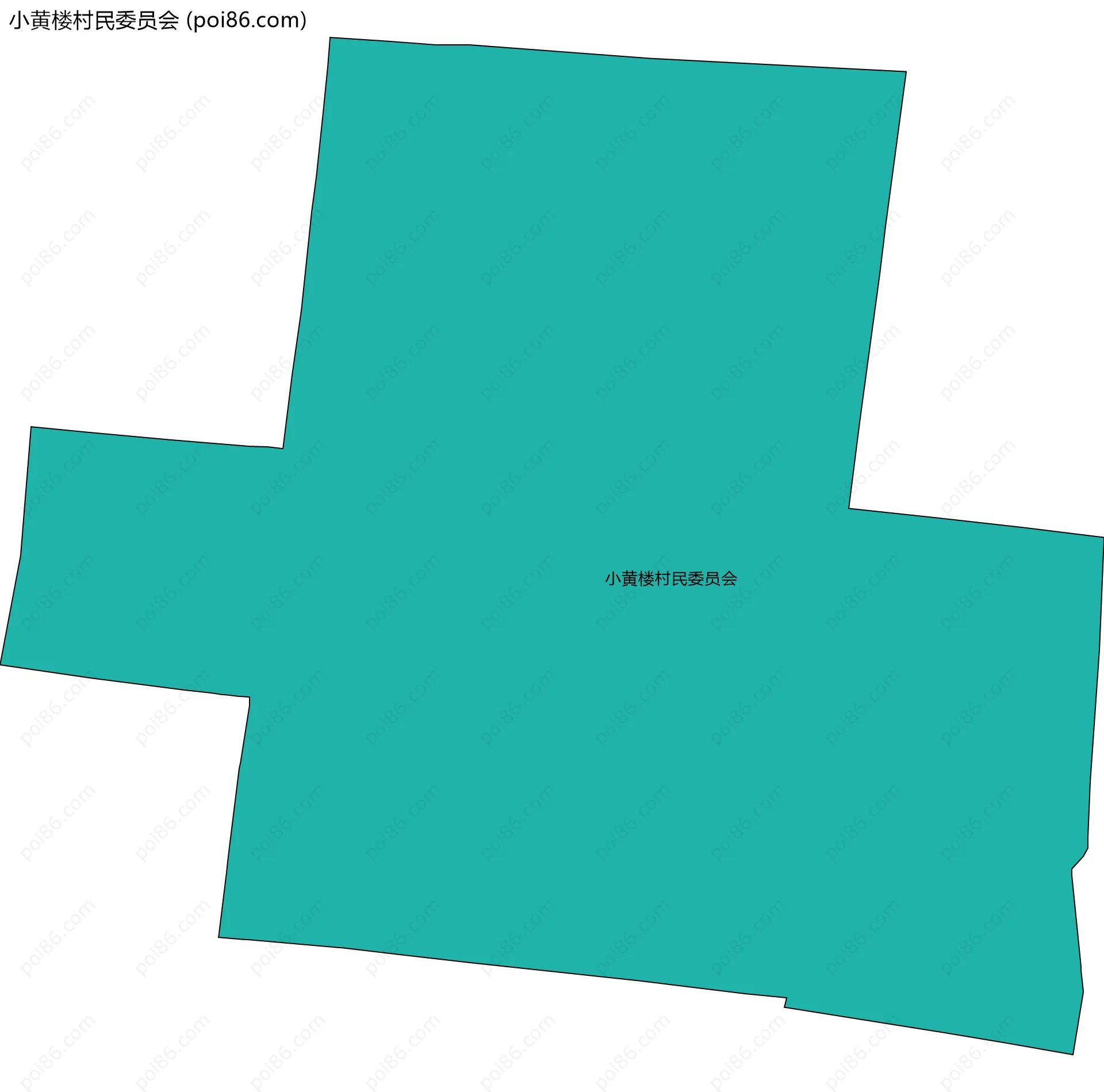 小黄楼村民委员会边界地图