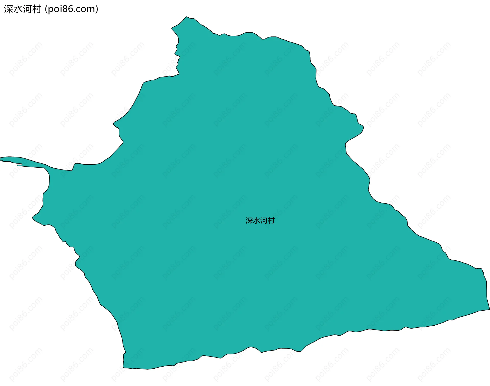 深水河村边界地图