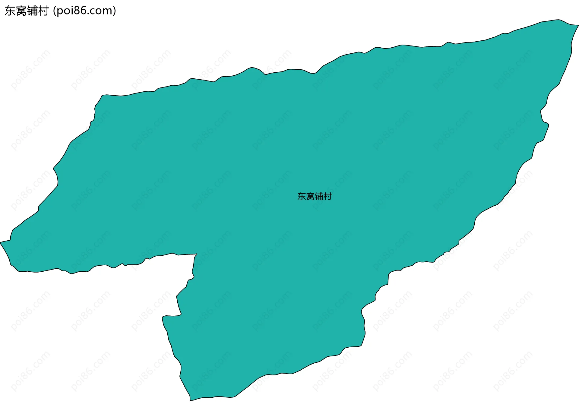 东窝铺村边界地图