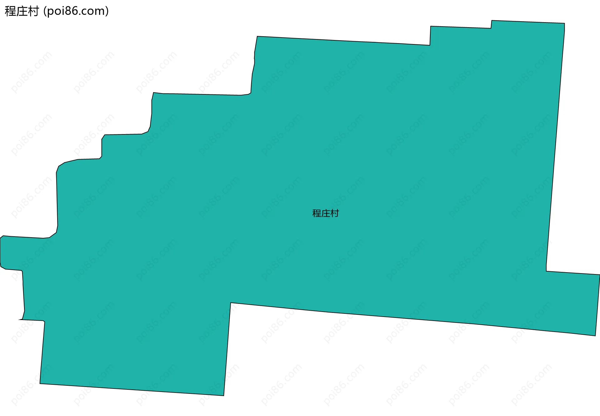 程庄村边界地图