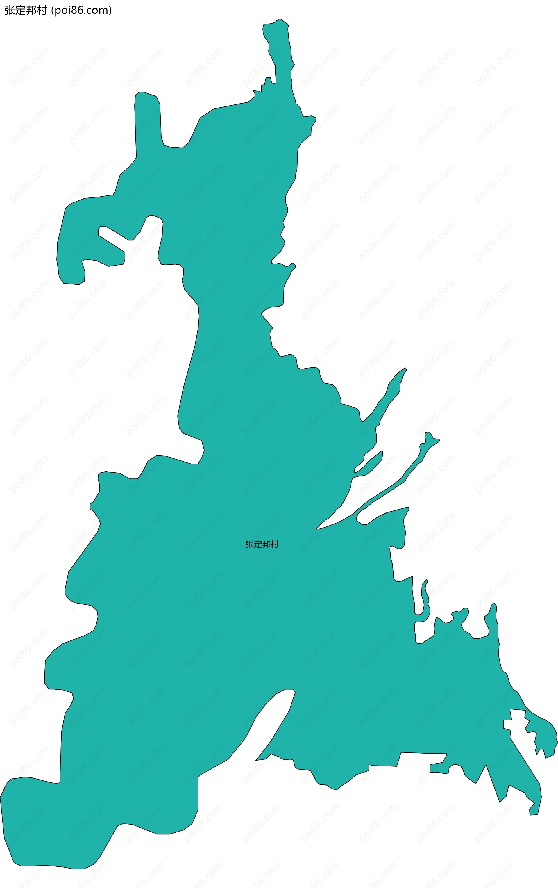 张定邦村边界地图