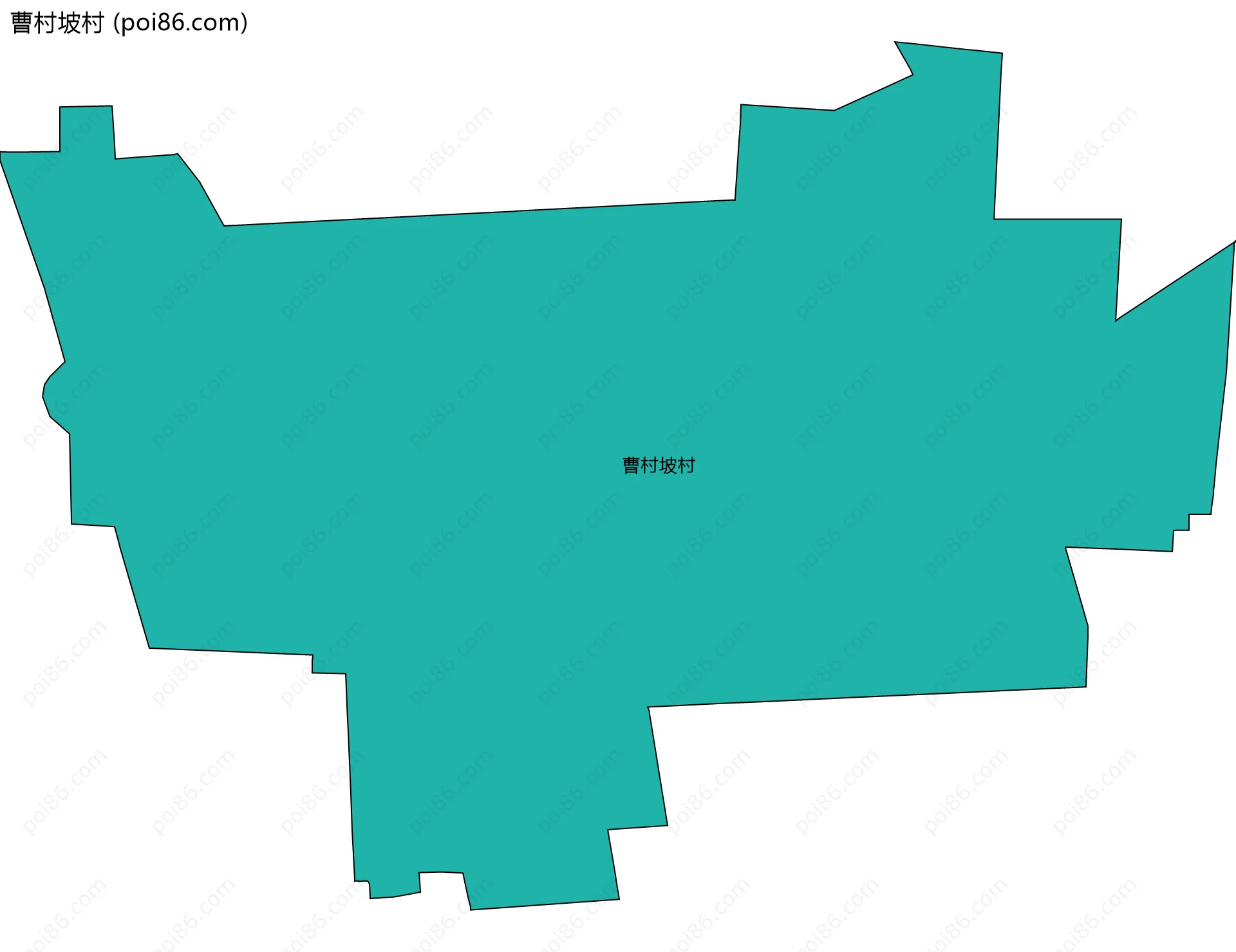 曹村坡村边界地图