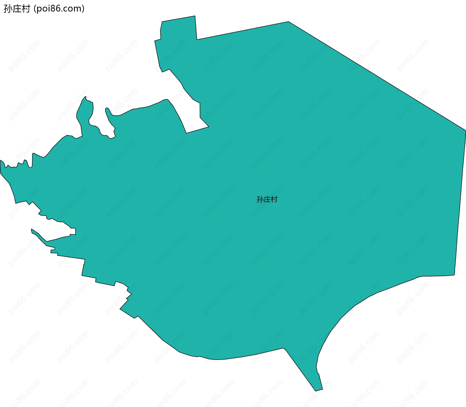孙庄村边界地图