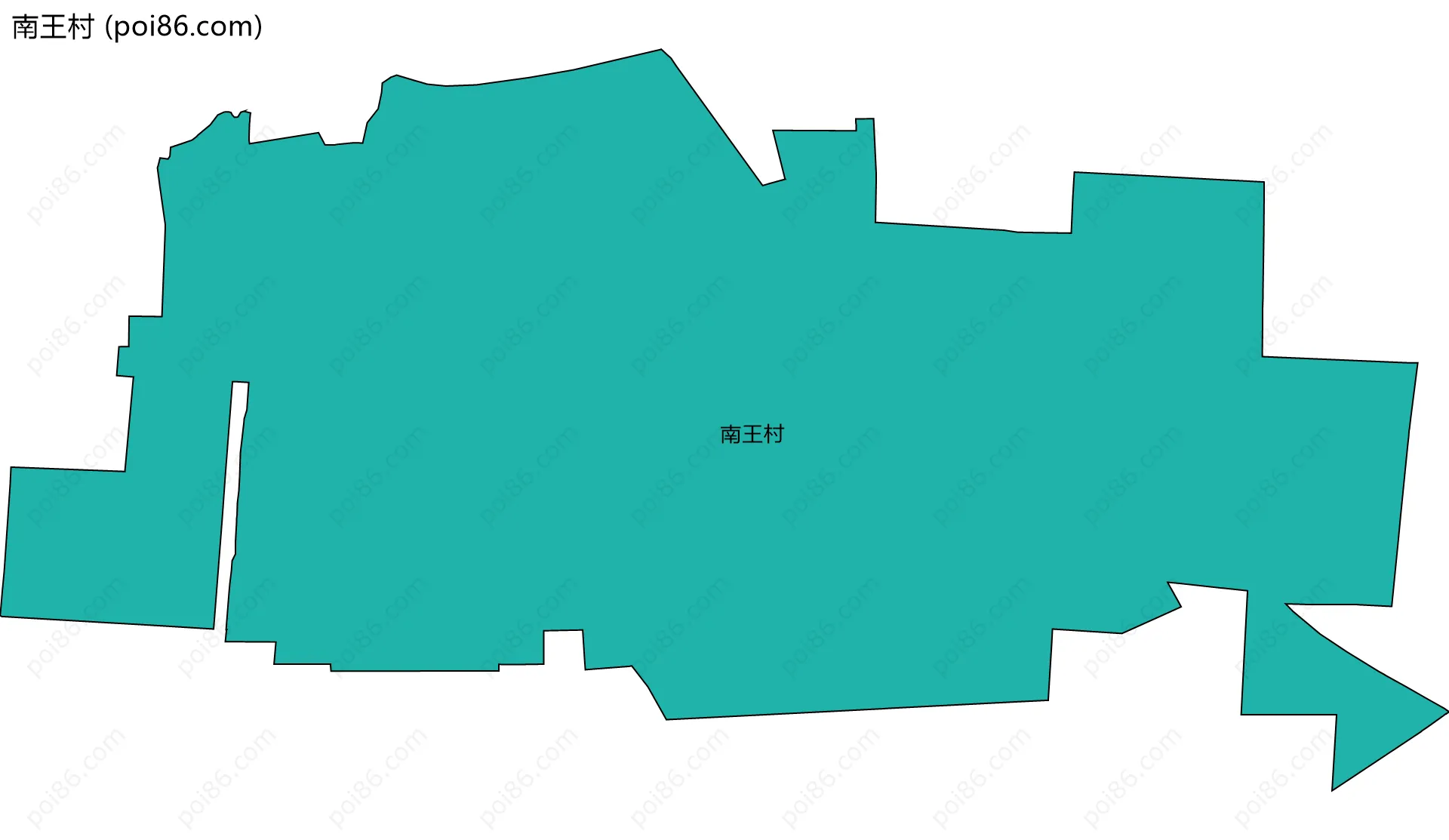 南王村边界地图