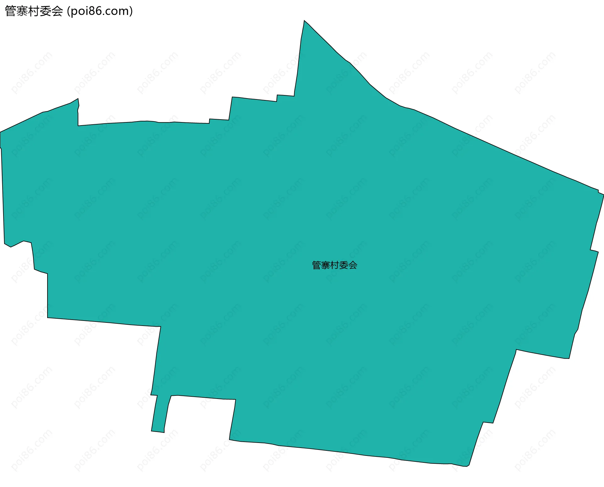 管寨村委会边界地图