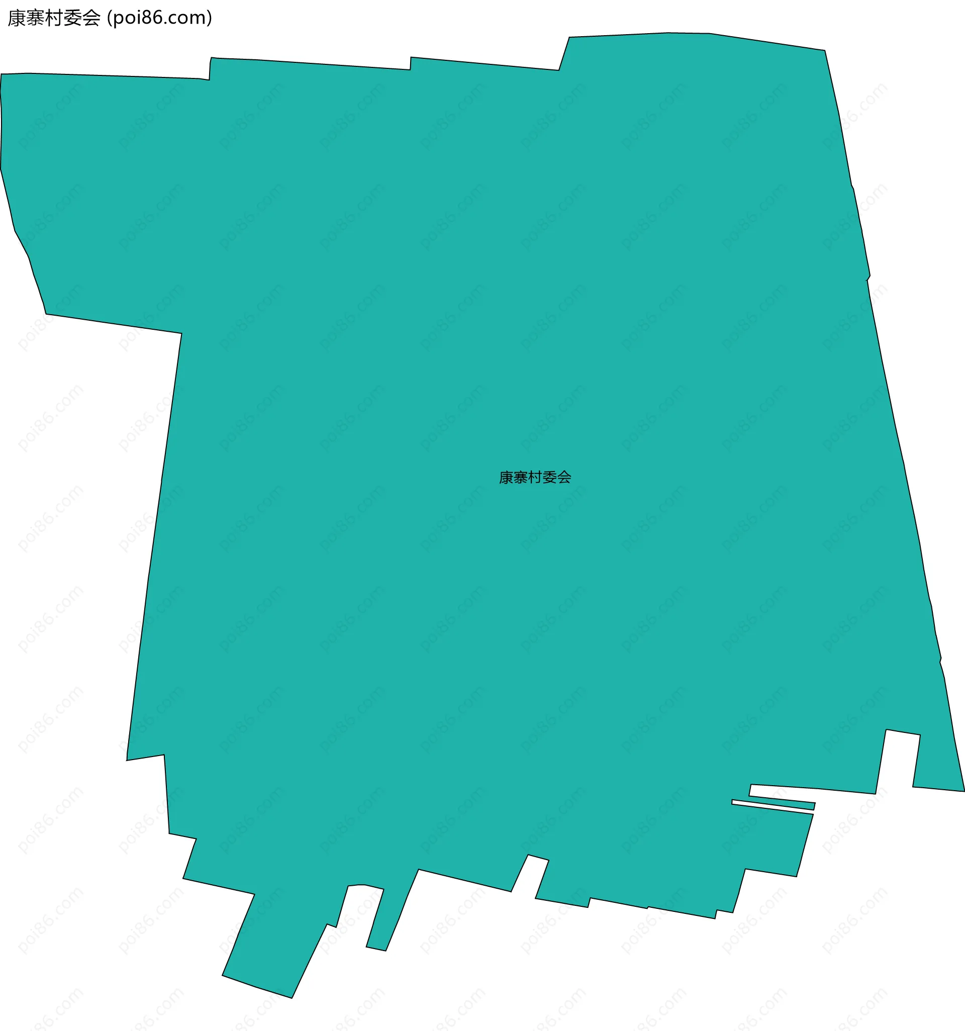 康寨村委会边界地图