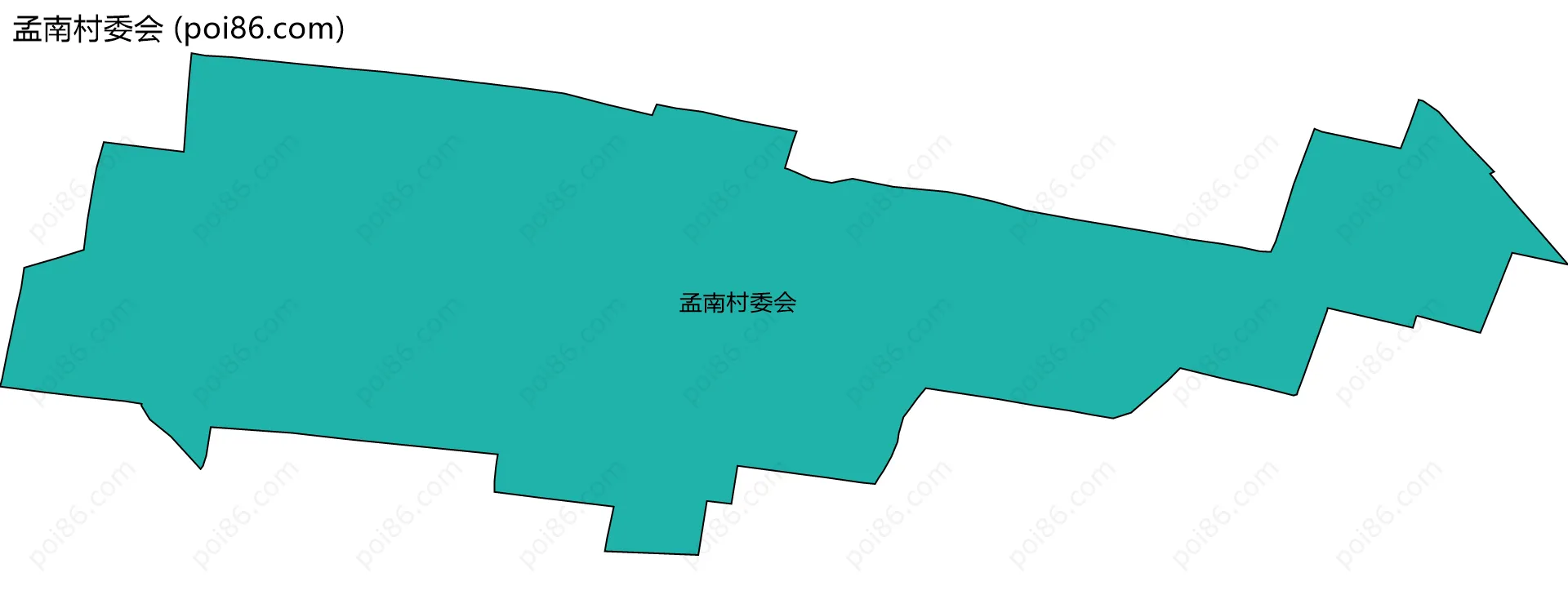 孟南村委会边界地图