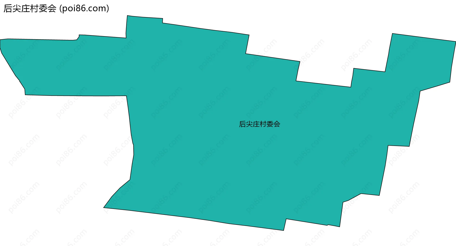 后尖庄村委会边界地图