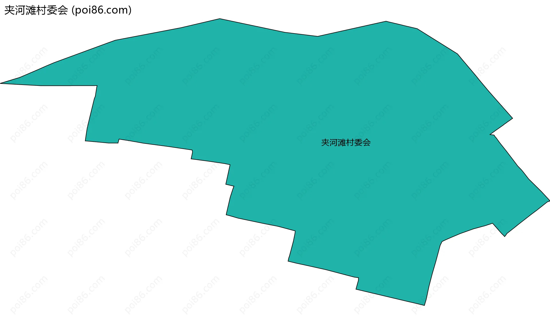 夹河滩村委会边界地图