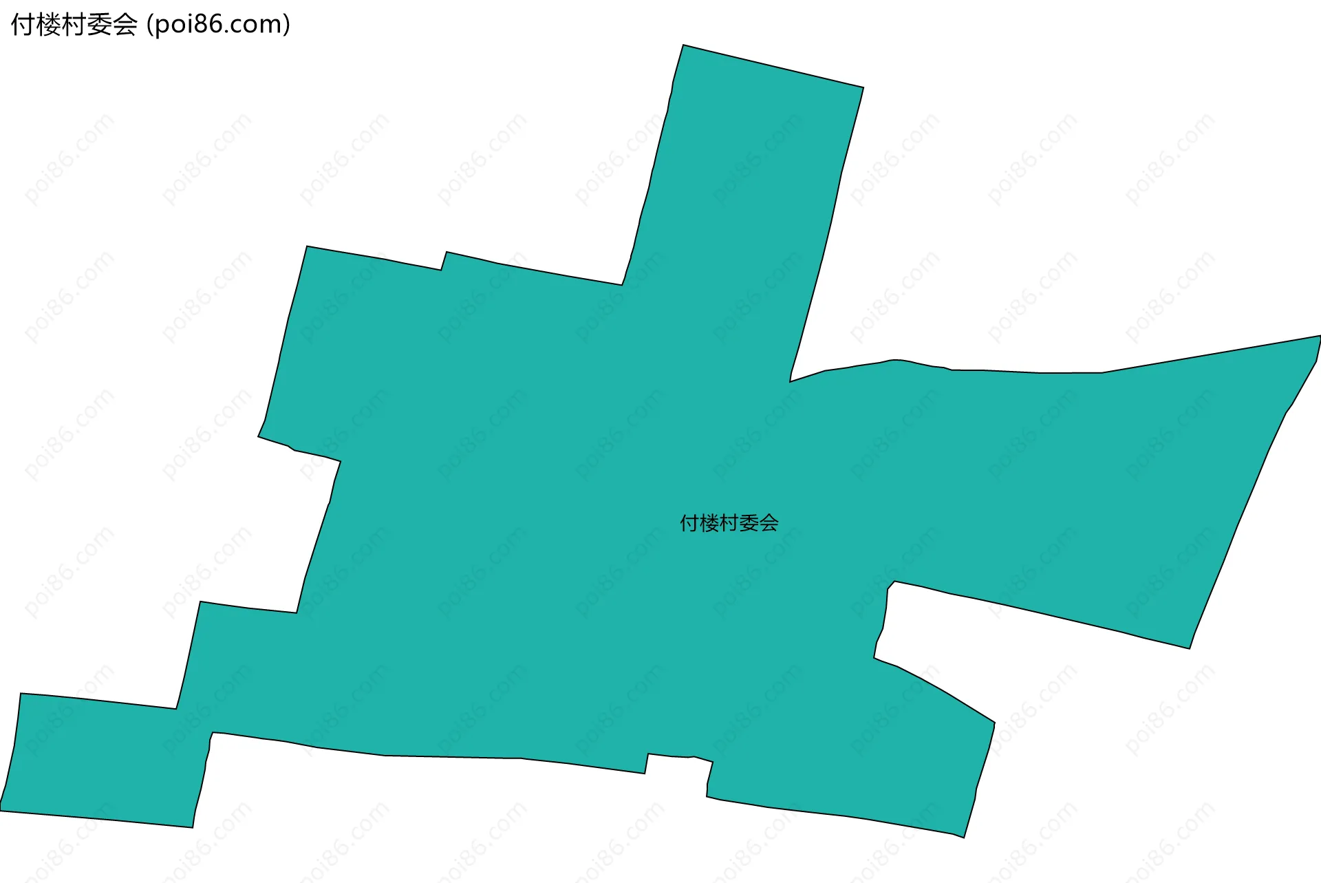 付楼村委会边界地图