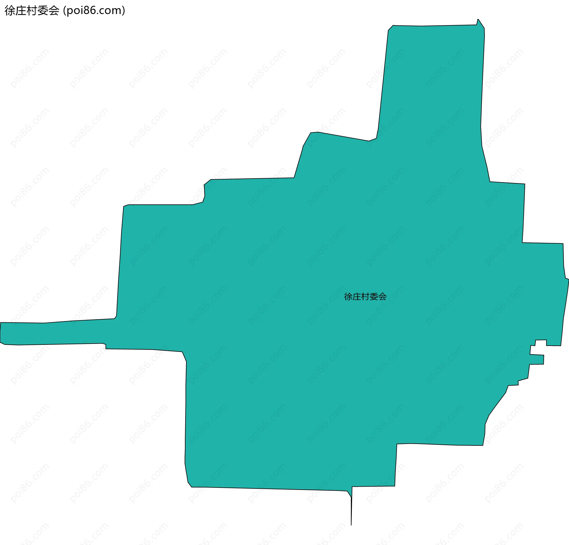 徐庄村委会边界地图