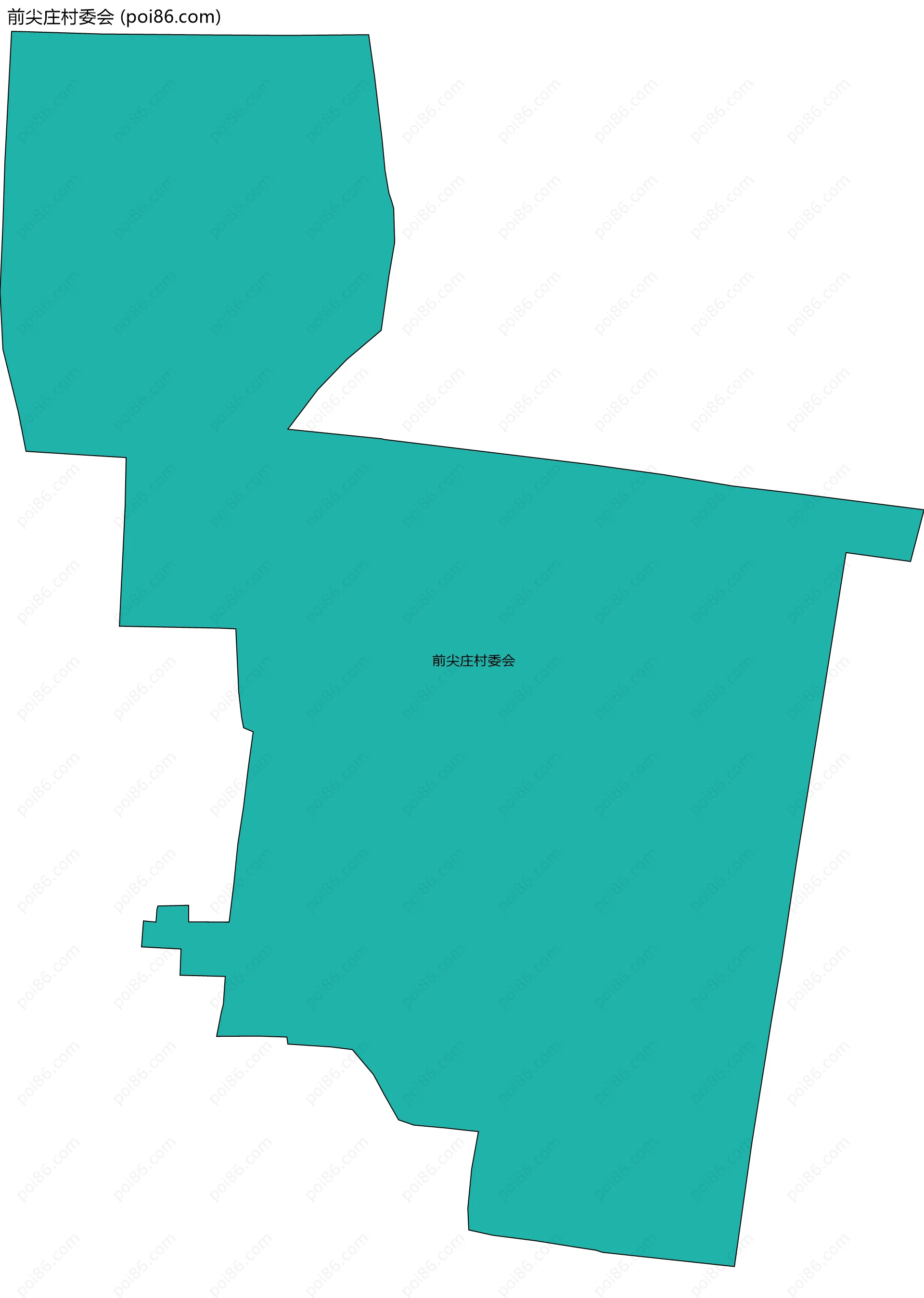 前尖庄村委会边界地图