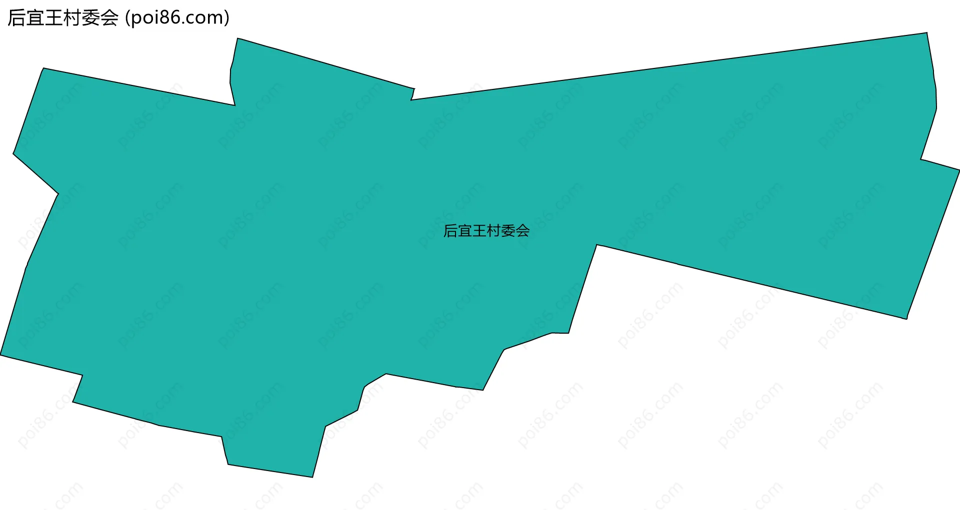 后宜王村委会边界地图