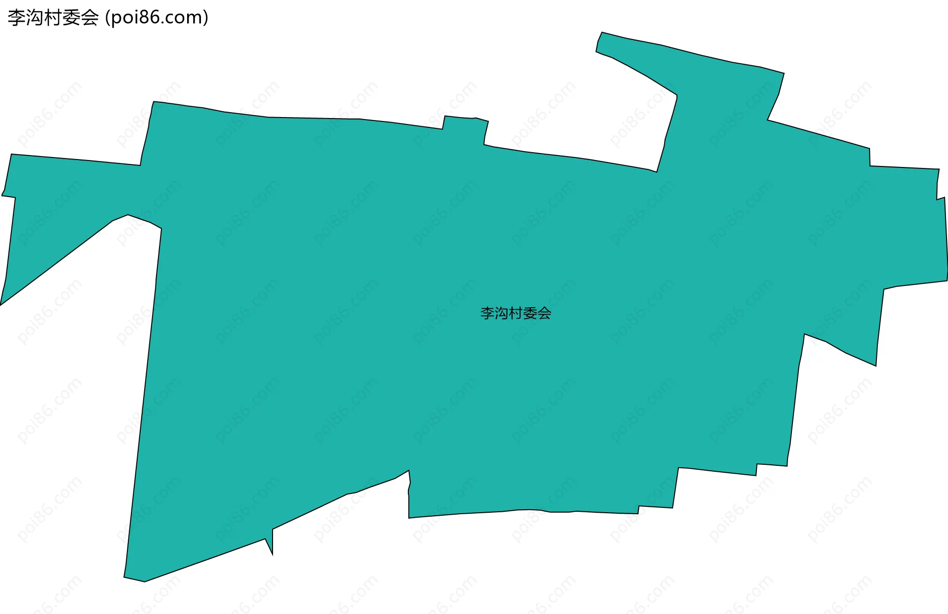 李沟村委会边界地图