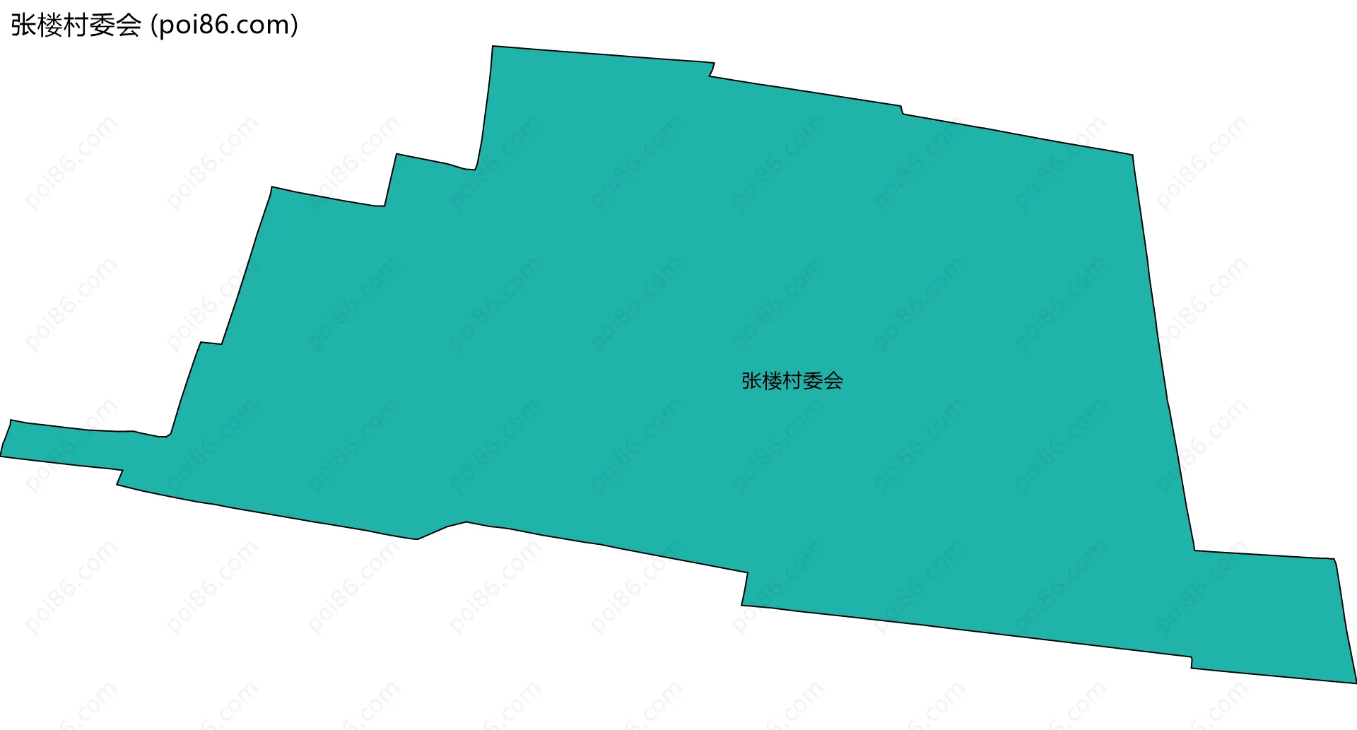 张楼村委会边界地图