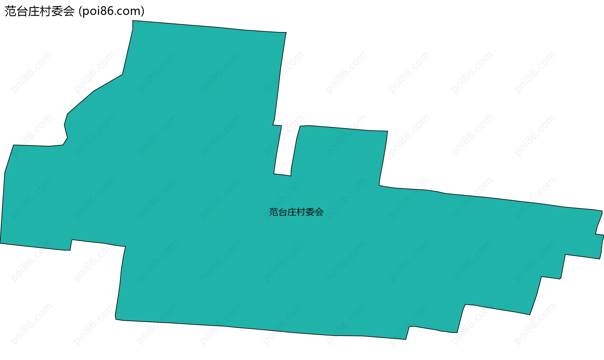 范台庄村委会边界地图