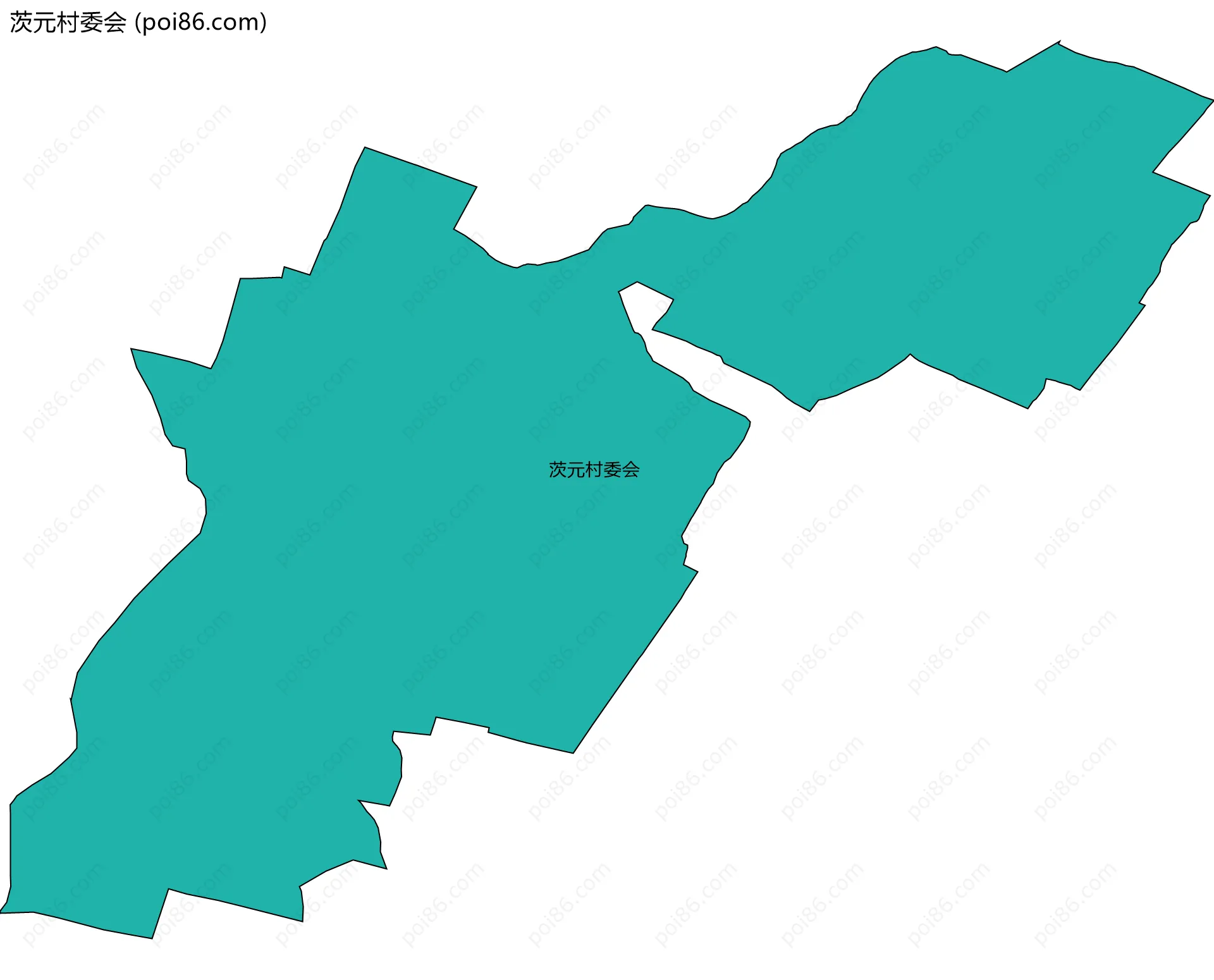 茨元村委会边界地图