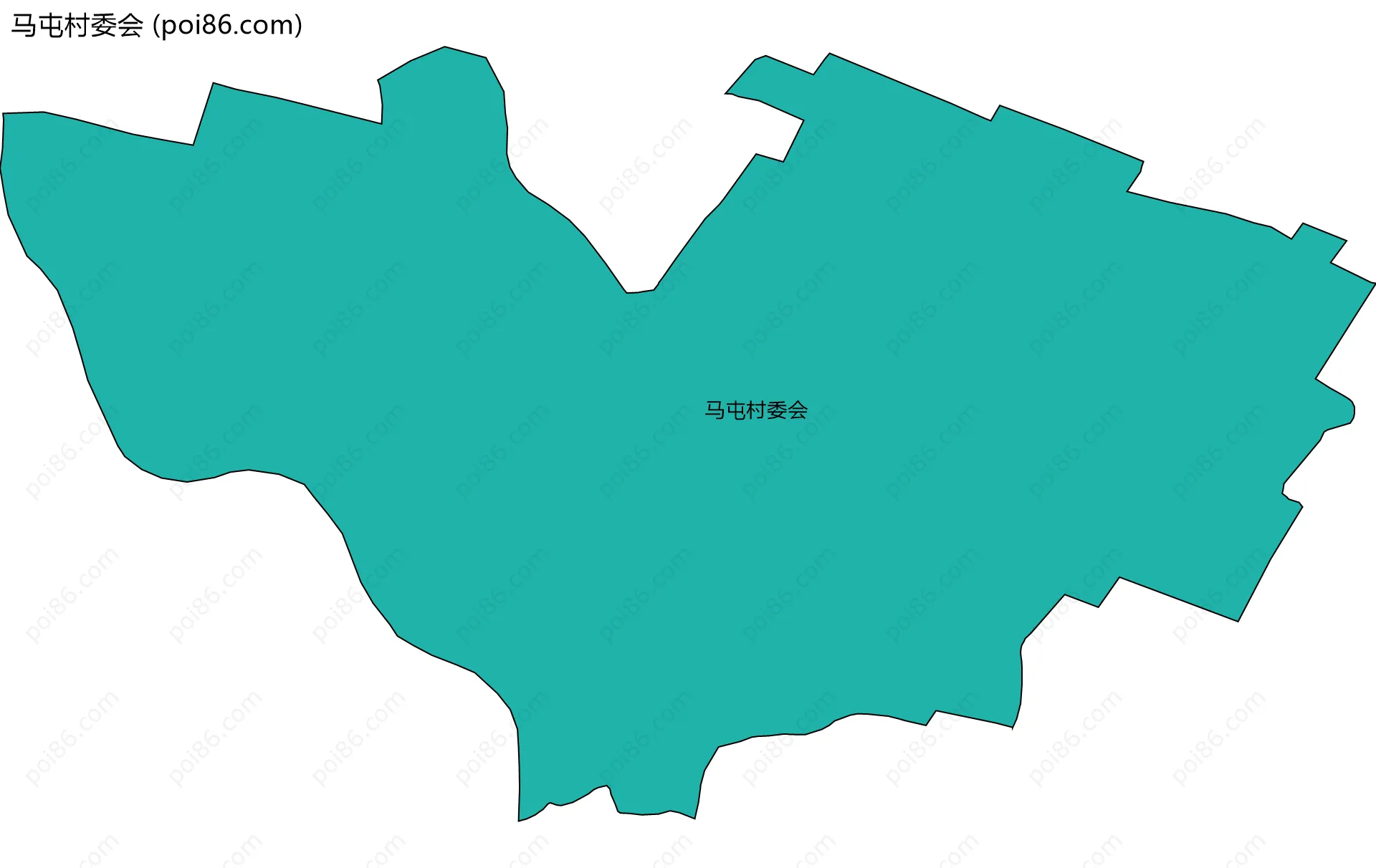 马屯村委会边界地图