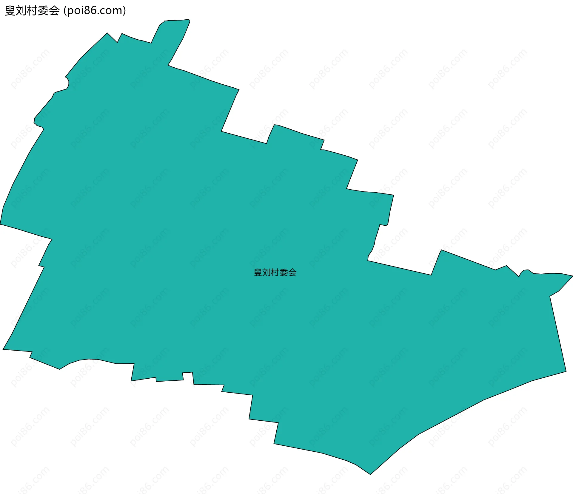 叟刘村委会边界地图