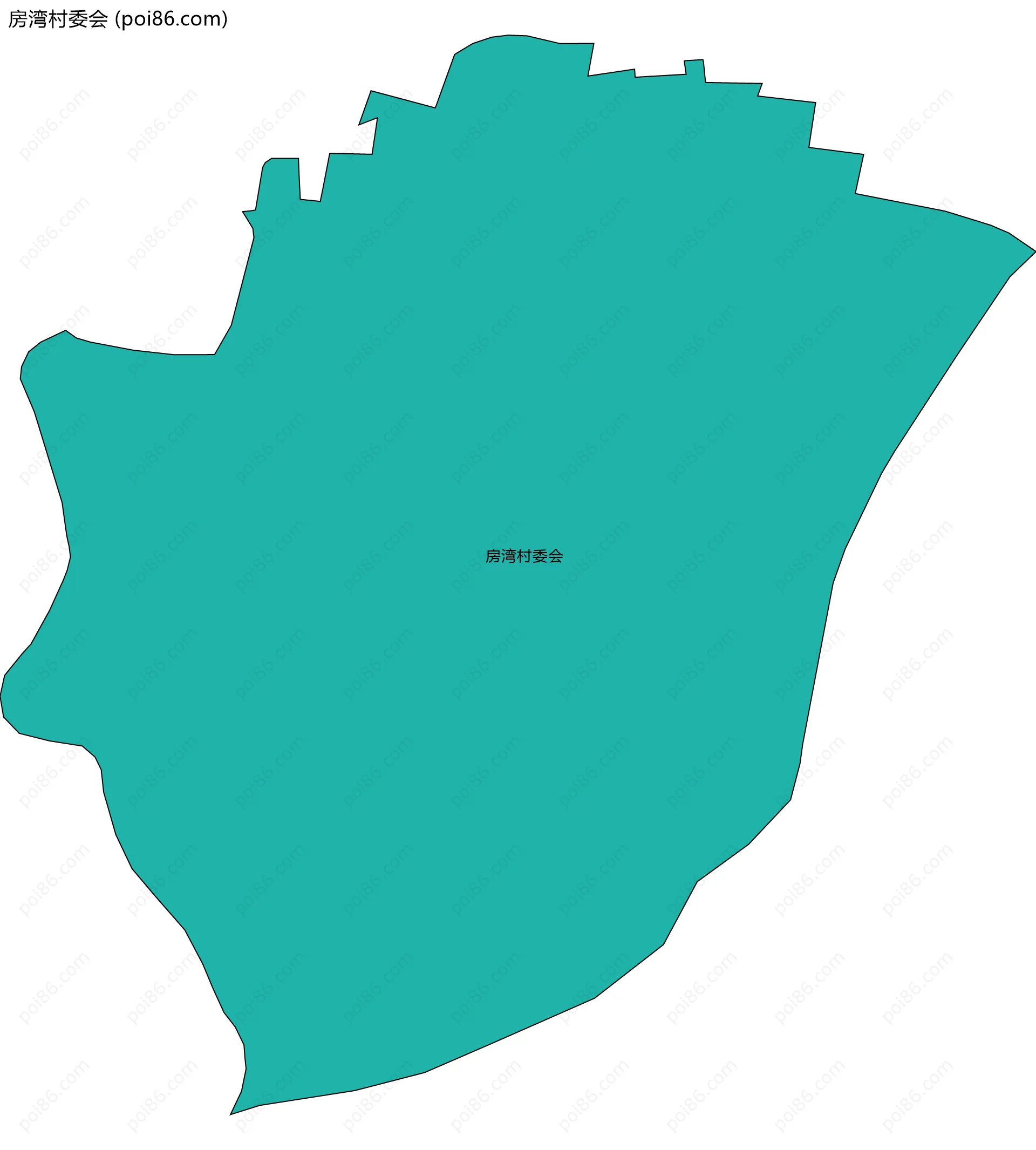 房湾村委会边界地图