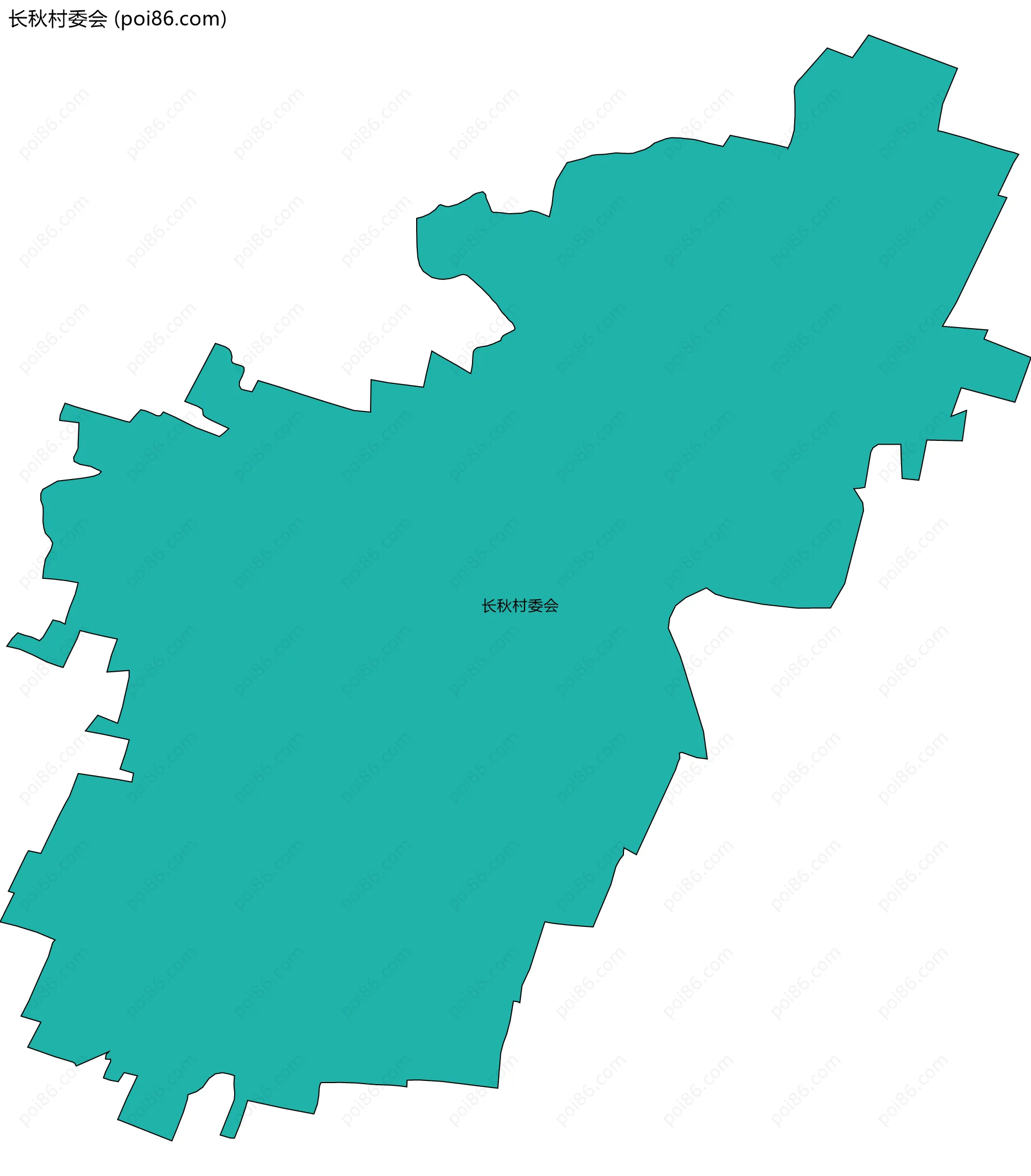 长秋村委会边界地图