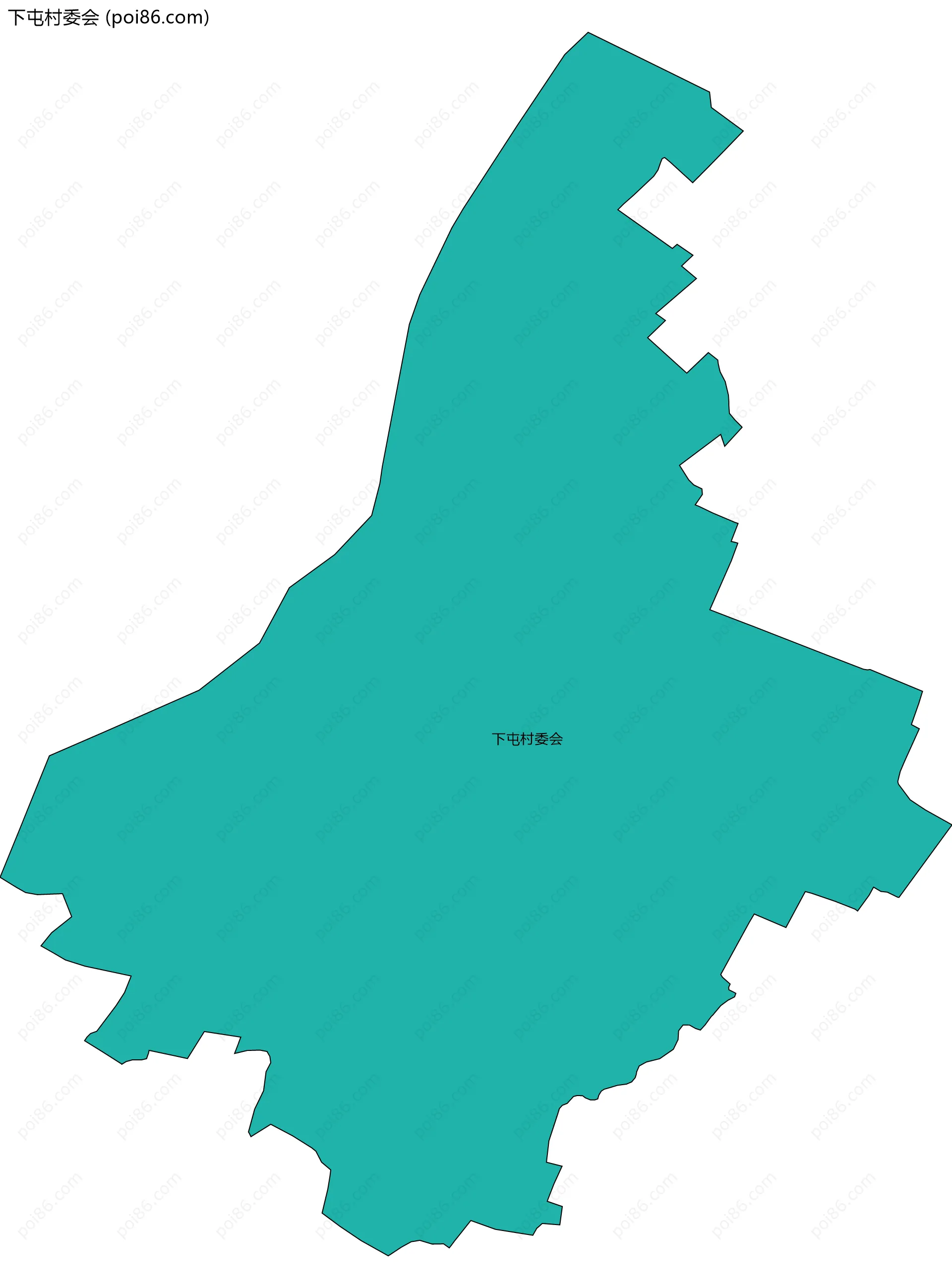 下屯村委会边界地图