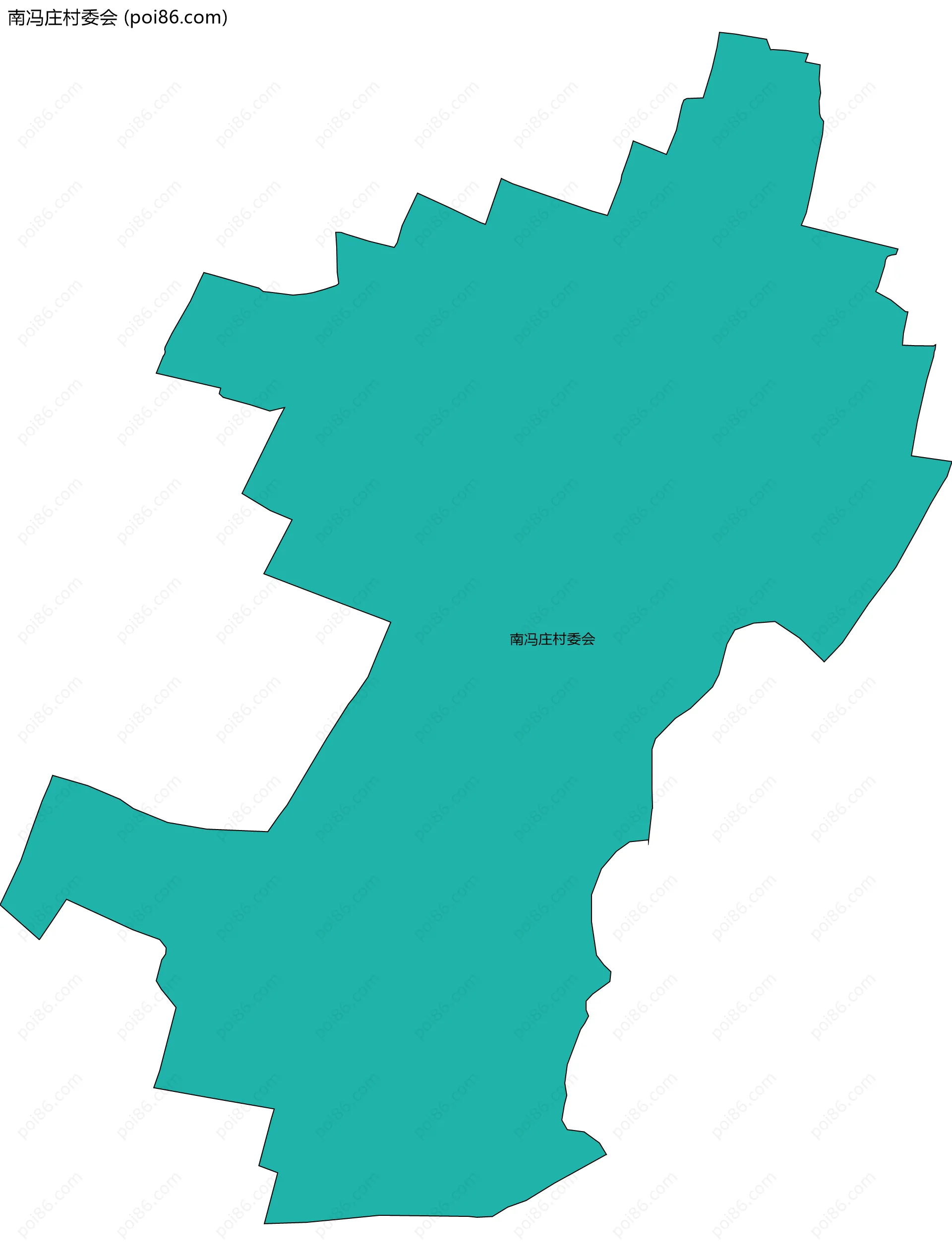 南冯庄村委会边界地图