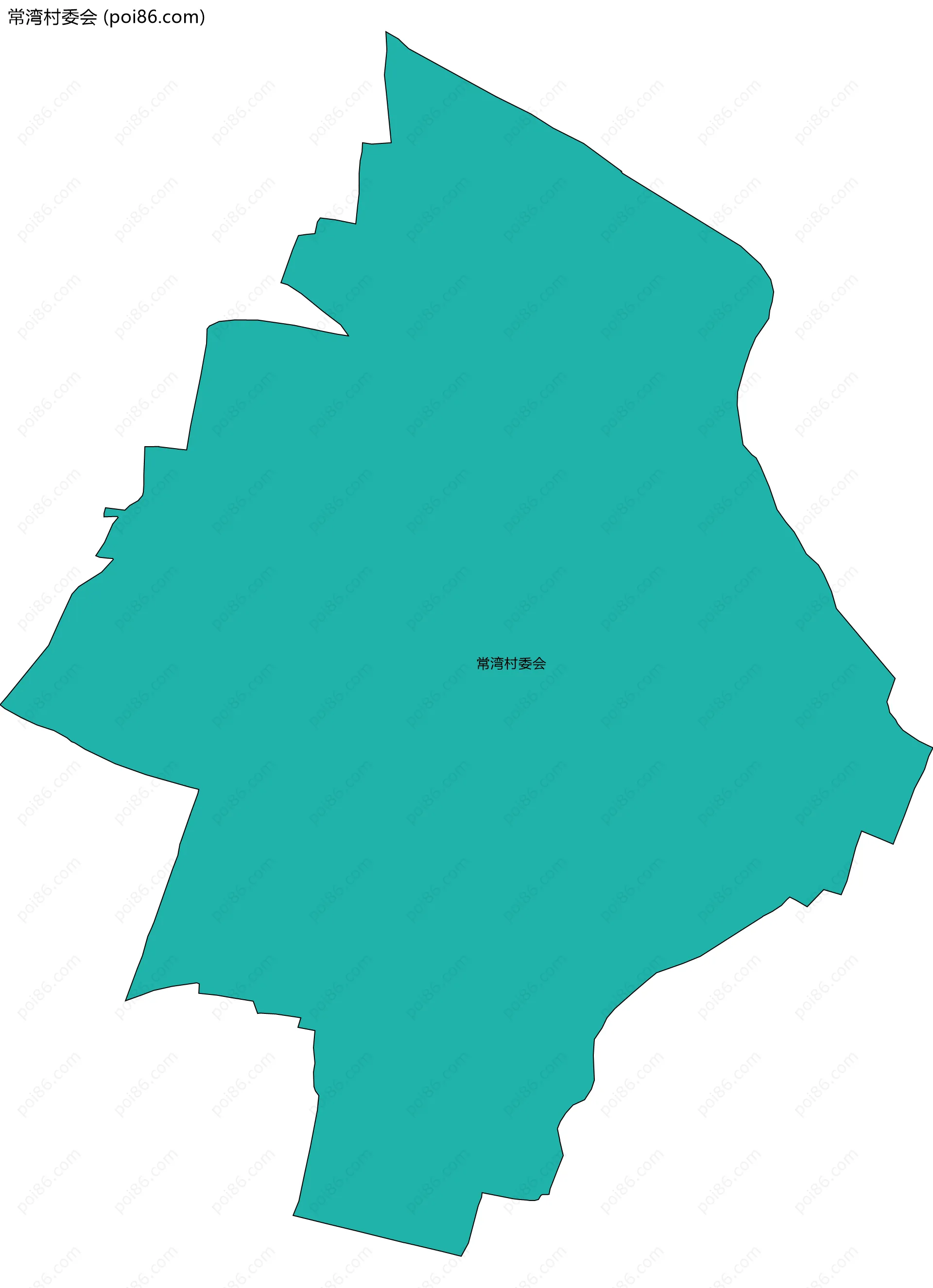常湾村委会边界地图